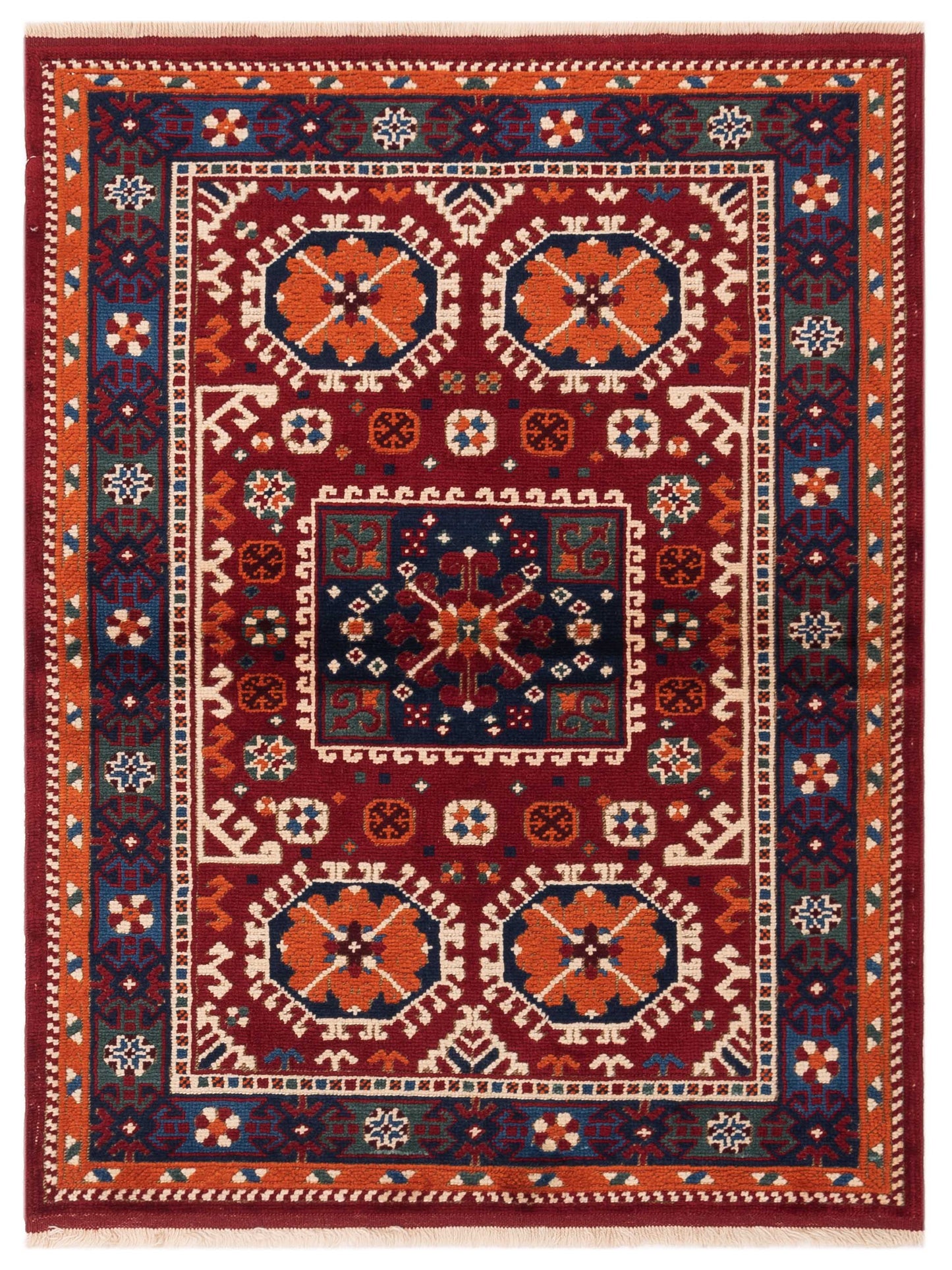 Pasha Turkish Shirwan  Red Orange Traditional