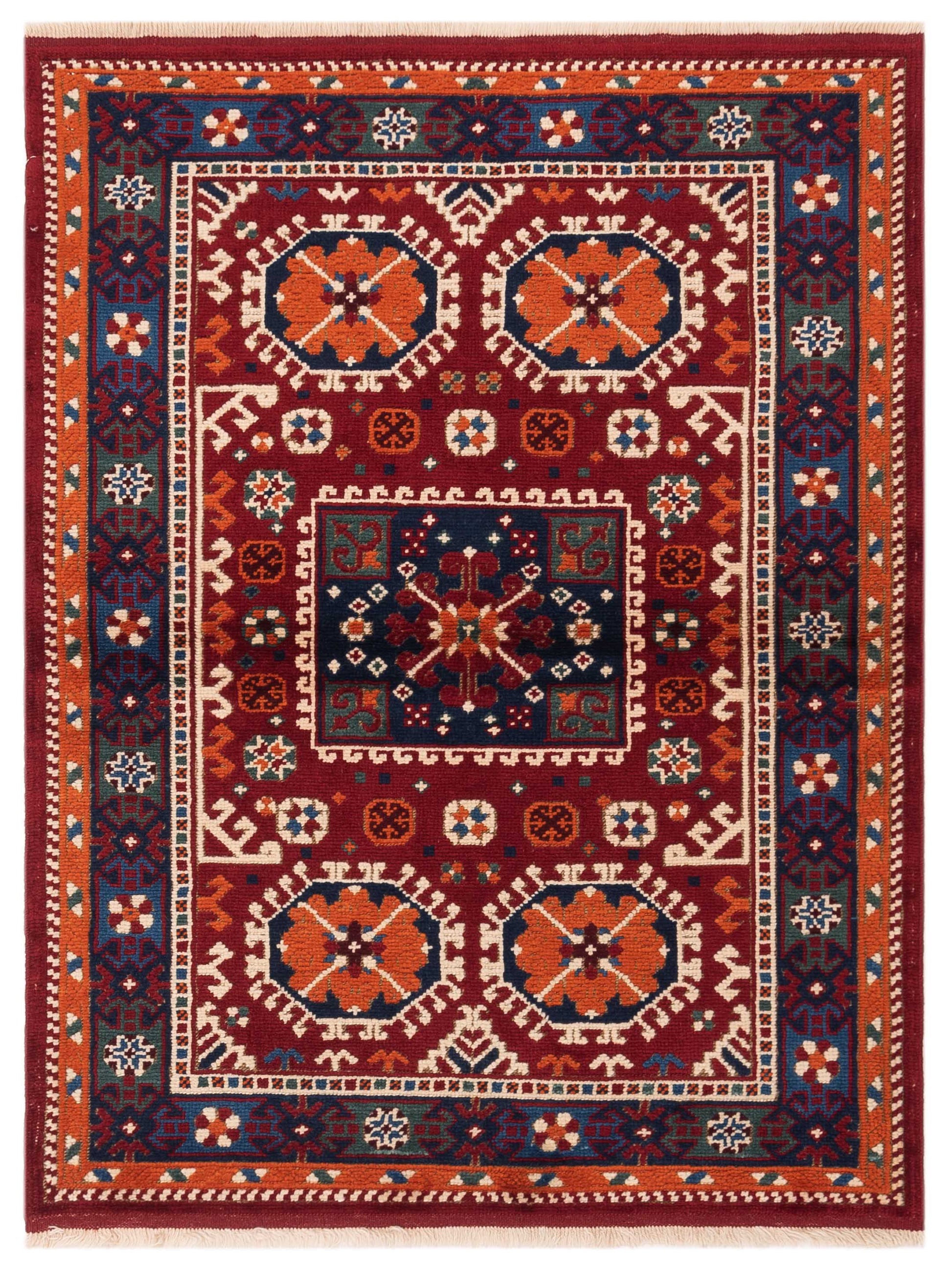 Pasha Turkish Shirwan  Red Orange Traditional