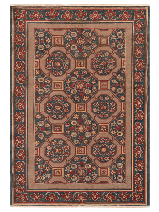 Pasha Antique Loom  Camel Blue Traditional