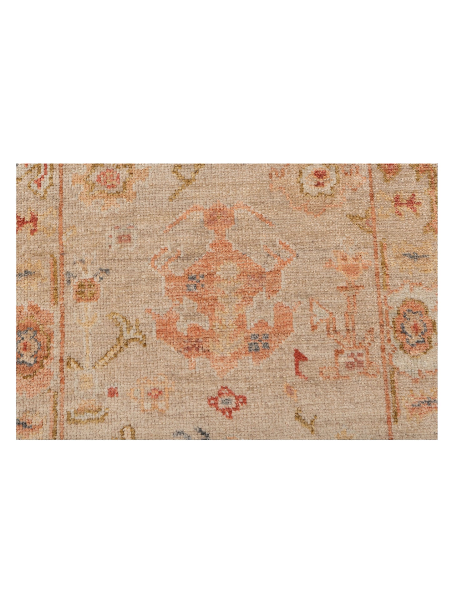 Angora Oushak 149313 Beige Beige 2.7x11.10 Hand Knotted Rug