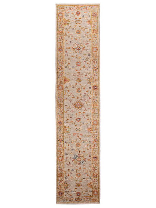 Anadol Angora Oushak  Ivory Silver Traditional