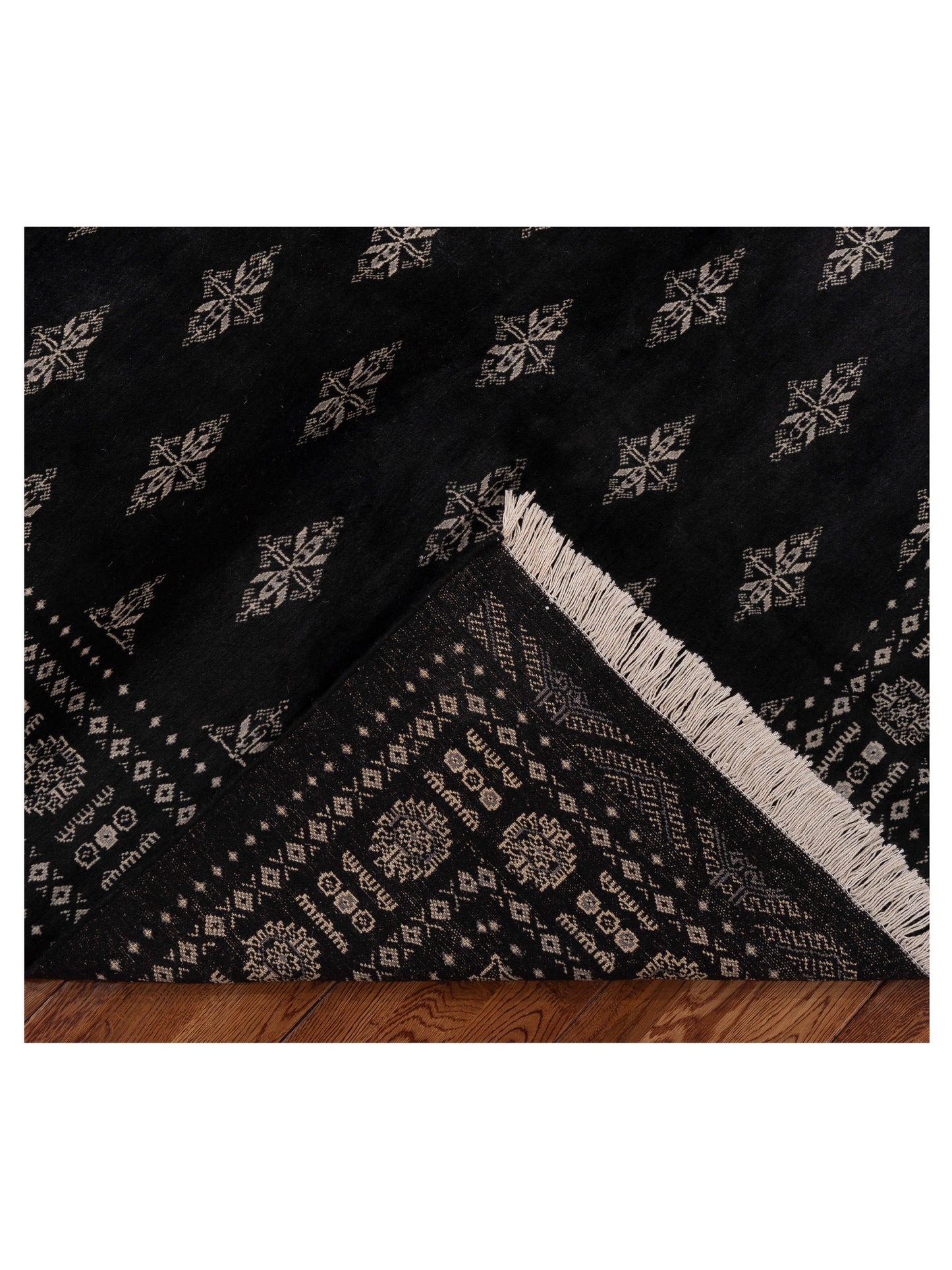 Bokhara 151603 Black Black 5.7x8.1 Hand Knotted Rug