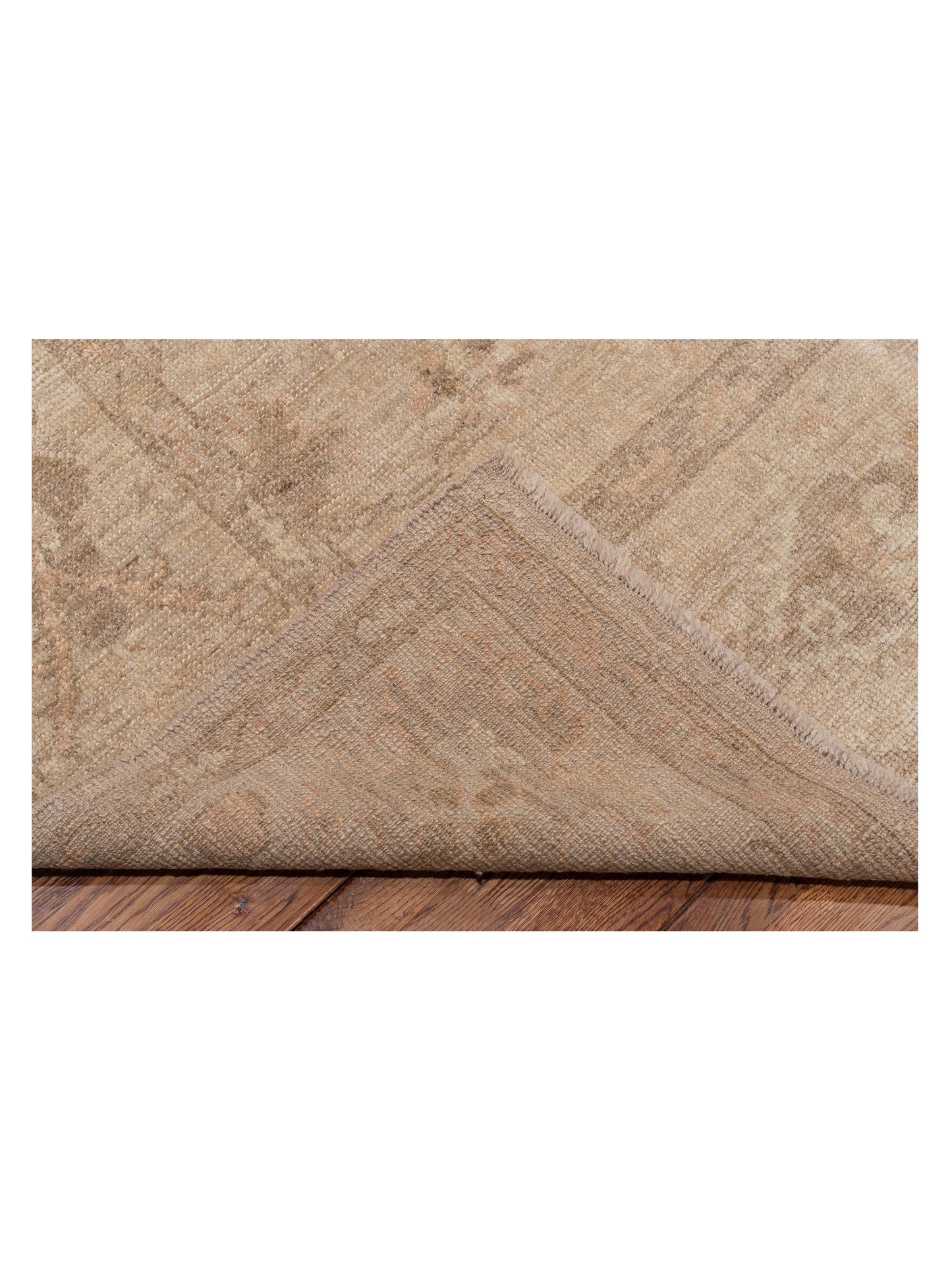 Angora Oushak 114793 Beige Beige 7.9x10.8 Hand Knotted Rug