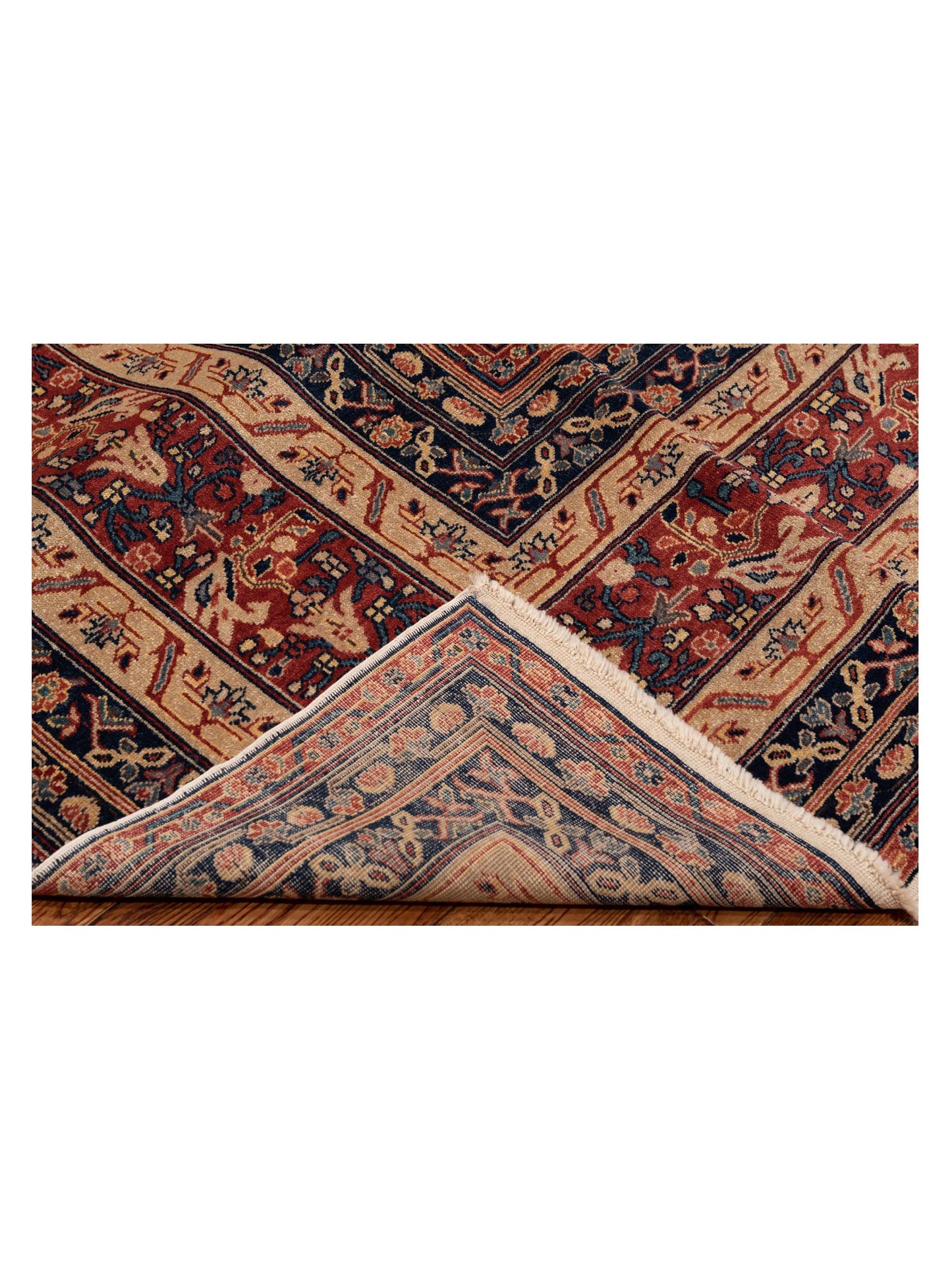 Antique Loom 110920 Navy Rust 9.3x12.1 Hand Knotted Rug
