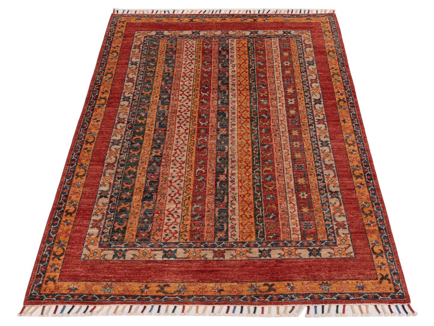 Shawl 148867 Multi Multi 4.1x5.11 Hand Knotted Rug