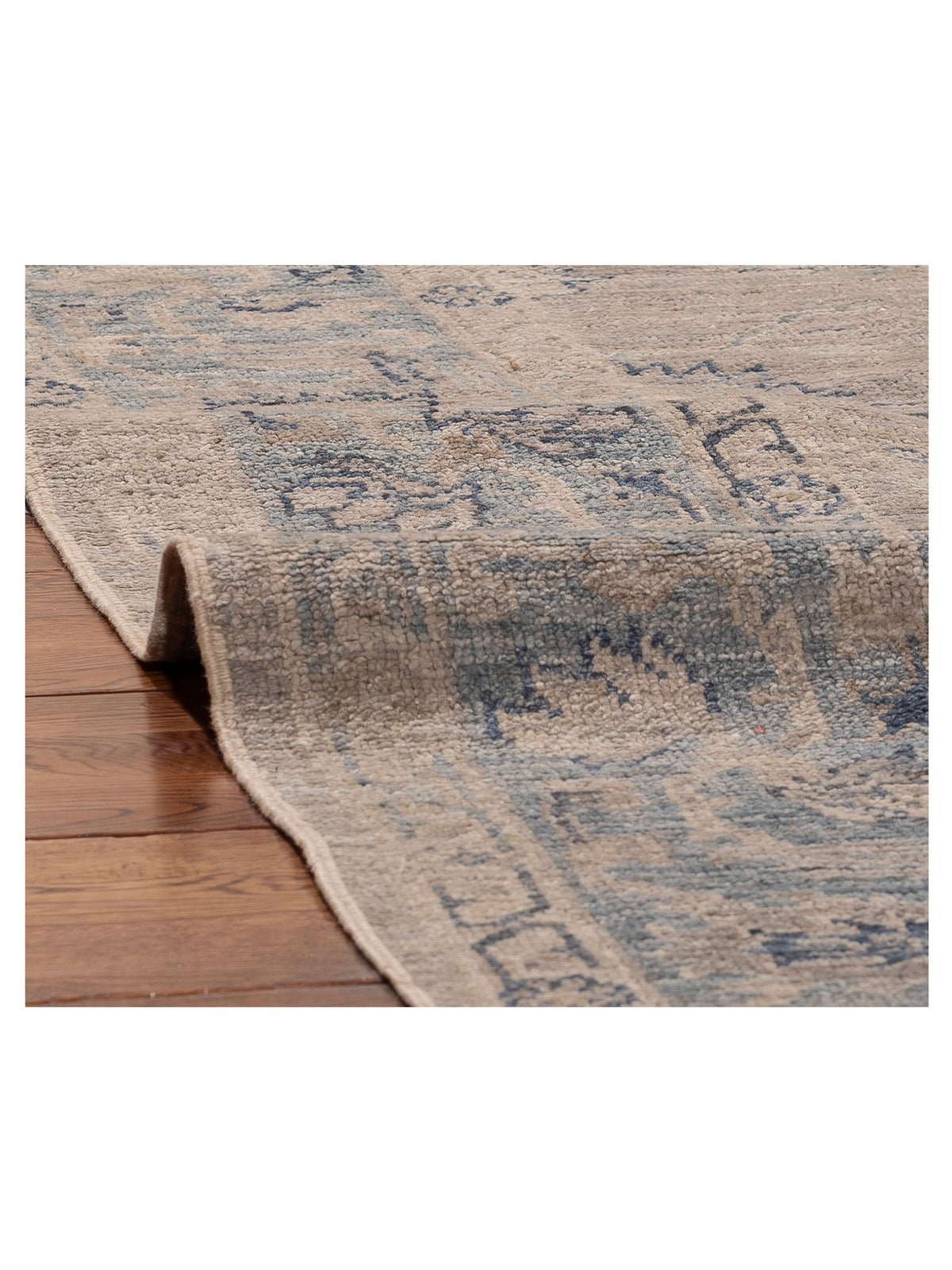 Angora Oushak 156280 Gray Gray 8.4x9.3 Hand Knotted Rug