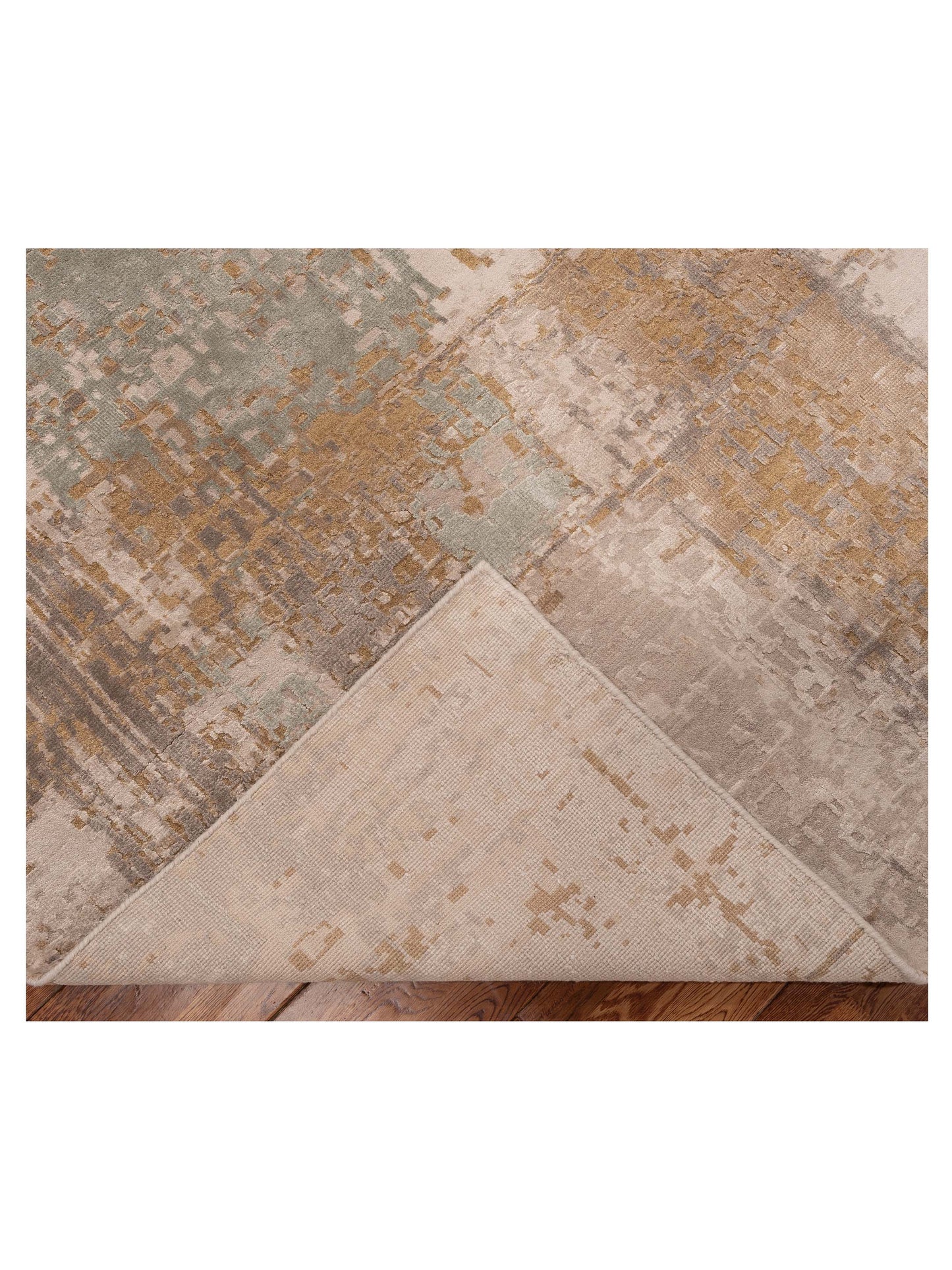 Tibetino 154832 Beige Gold 9x12 Hand Knotted Rug