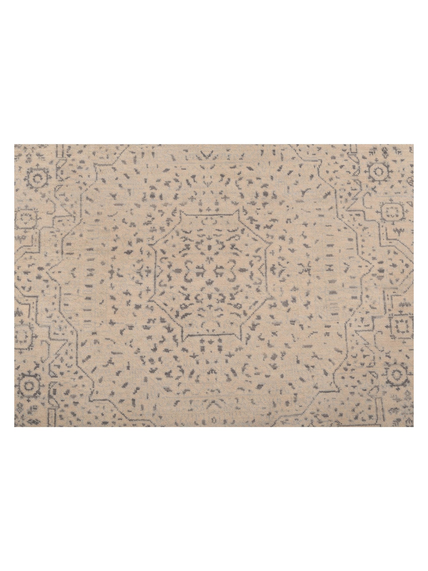 Mamluk 125090 Ivory Ivory 4x5.11 Hand Knotted Rug
