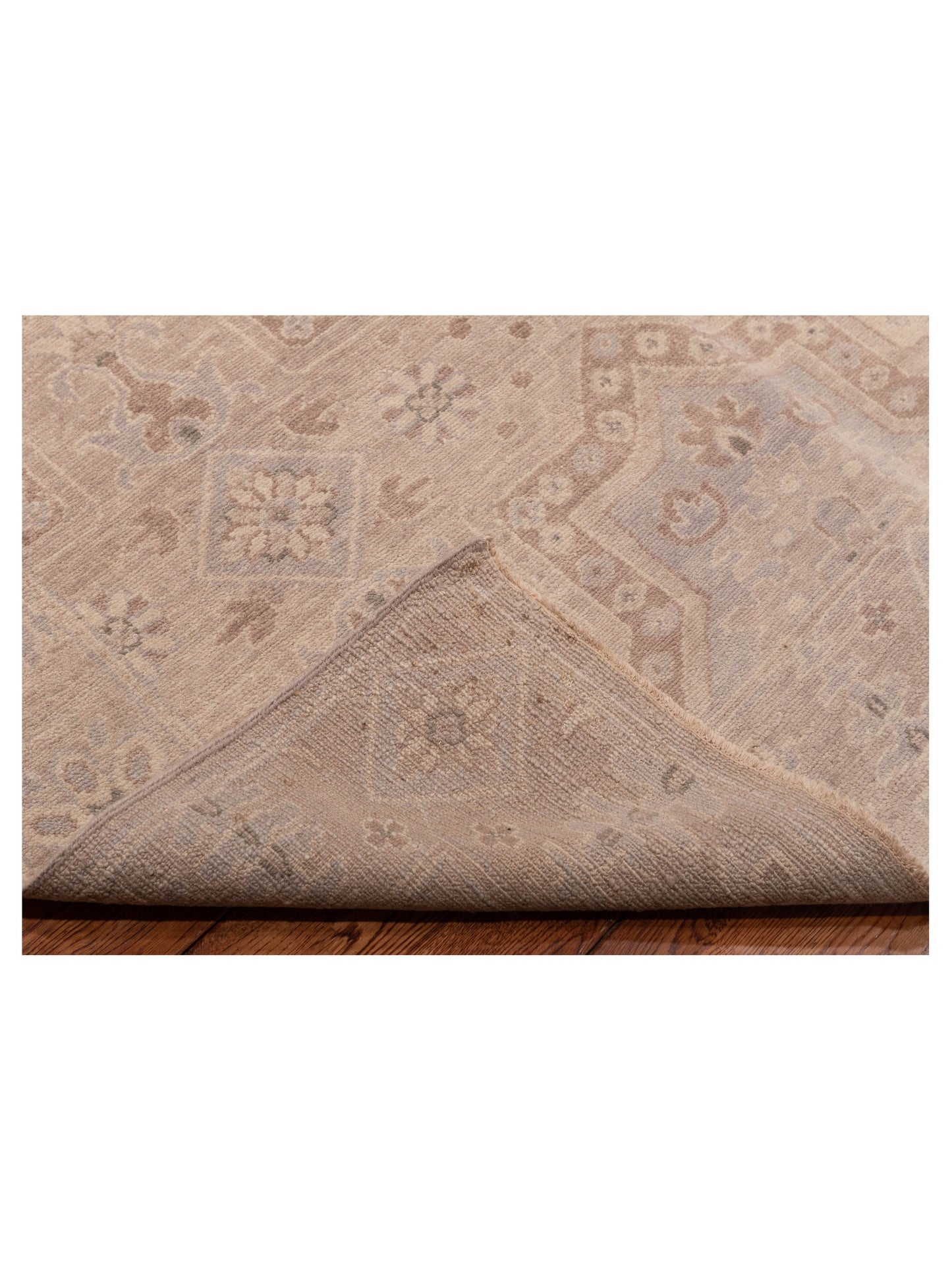 Andalusia 125886 Light Brown Brown 8.11x119 Hand Knotted Rug