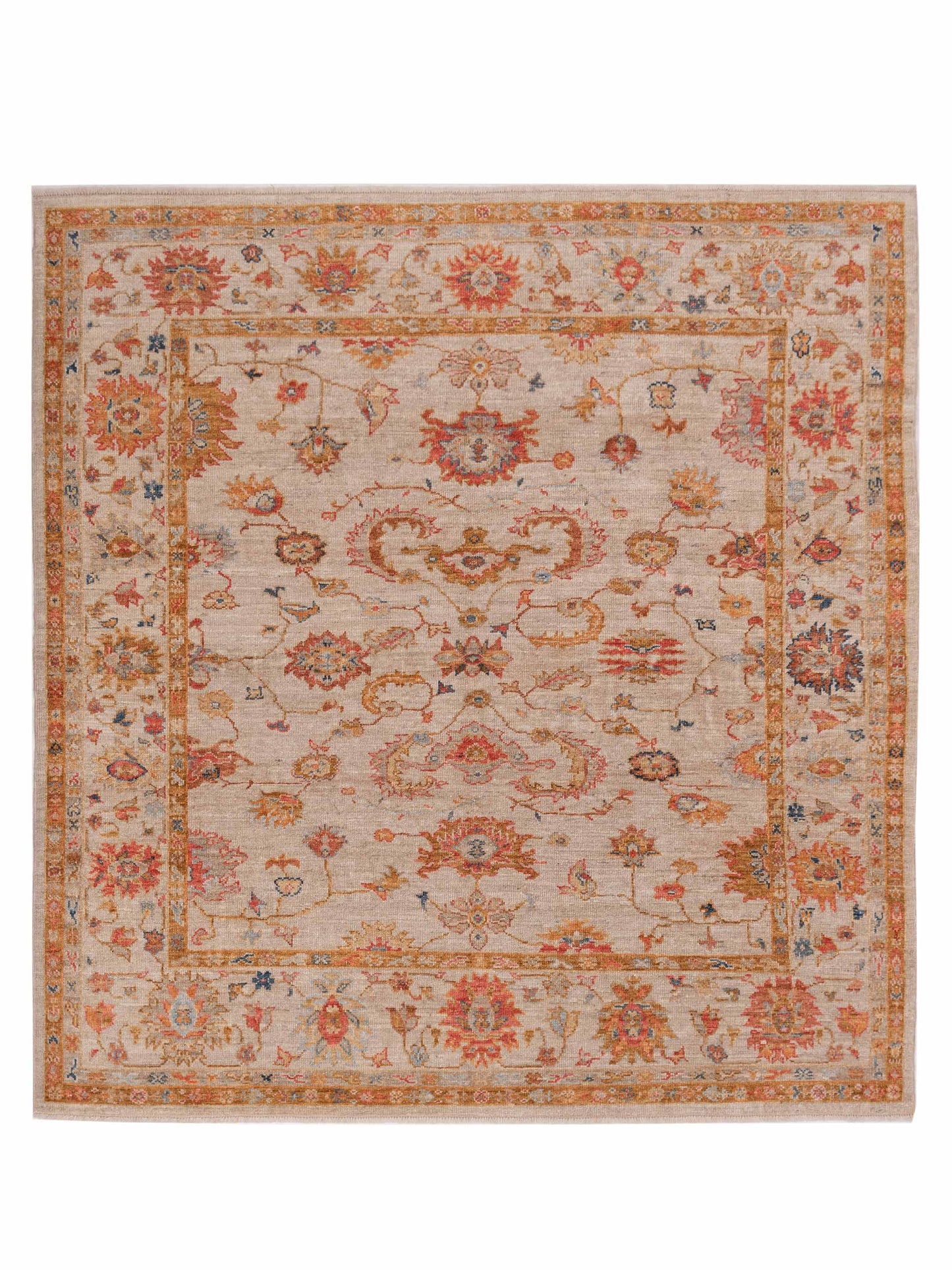 Anadol Angora Oushak  Ivory Ivory Traditional