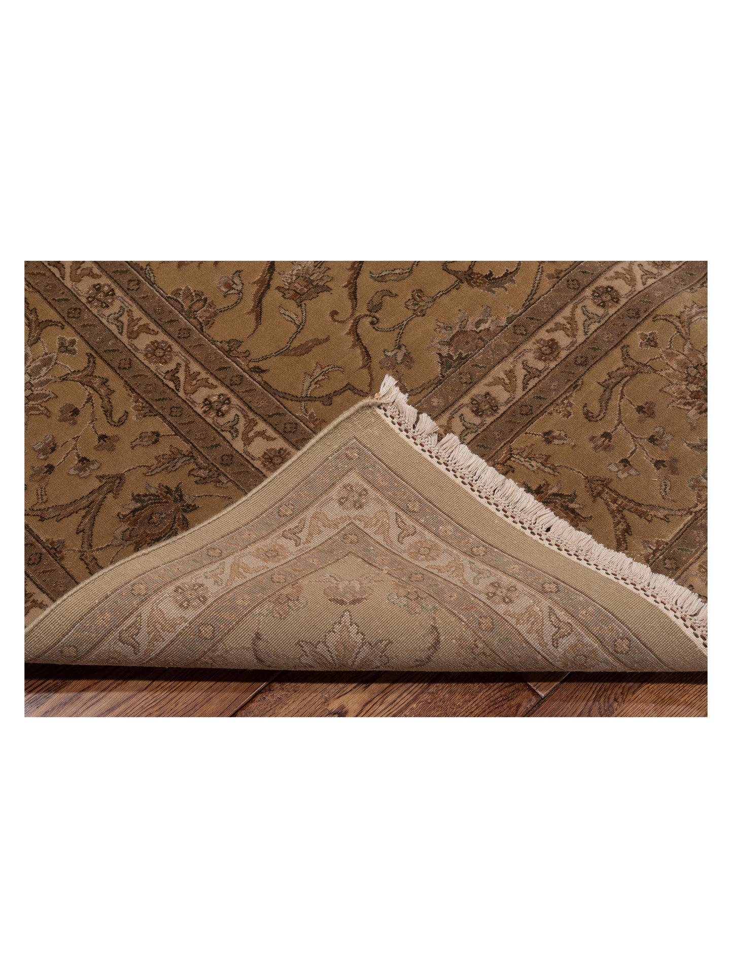 Imperial Silk 115738 Gold Gold 8.10x12 Hand Knotted Rug