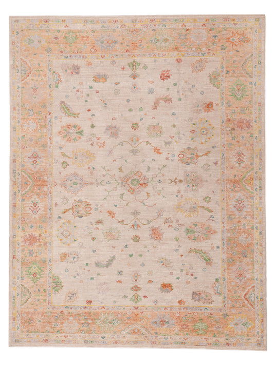Anadol Angora Oushak  Beige Salmon Traditional