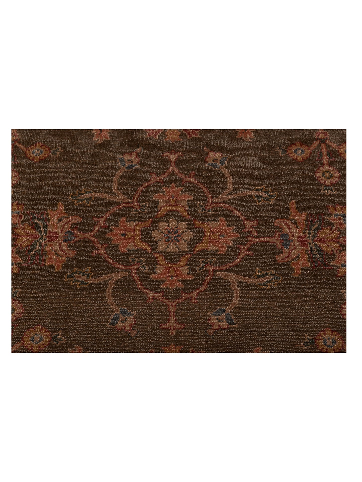 Turkish Elvan 97392 Green Pink 11.10x17.9 Hand Knotted Rug