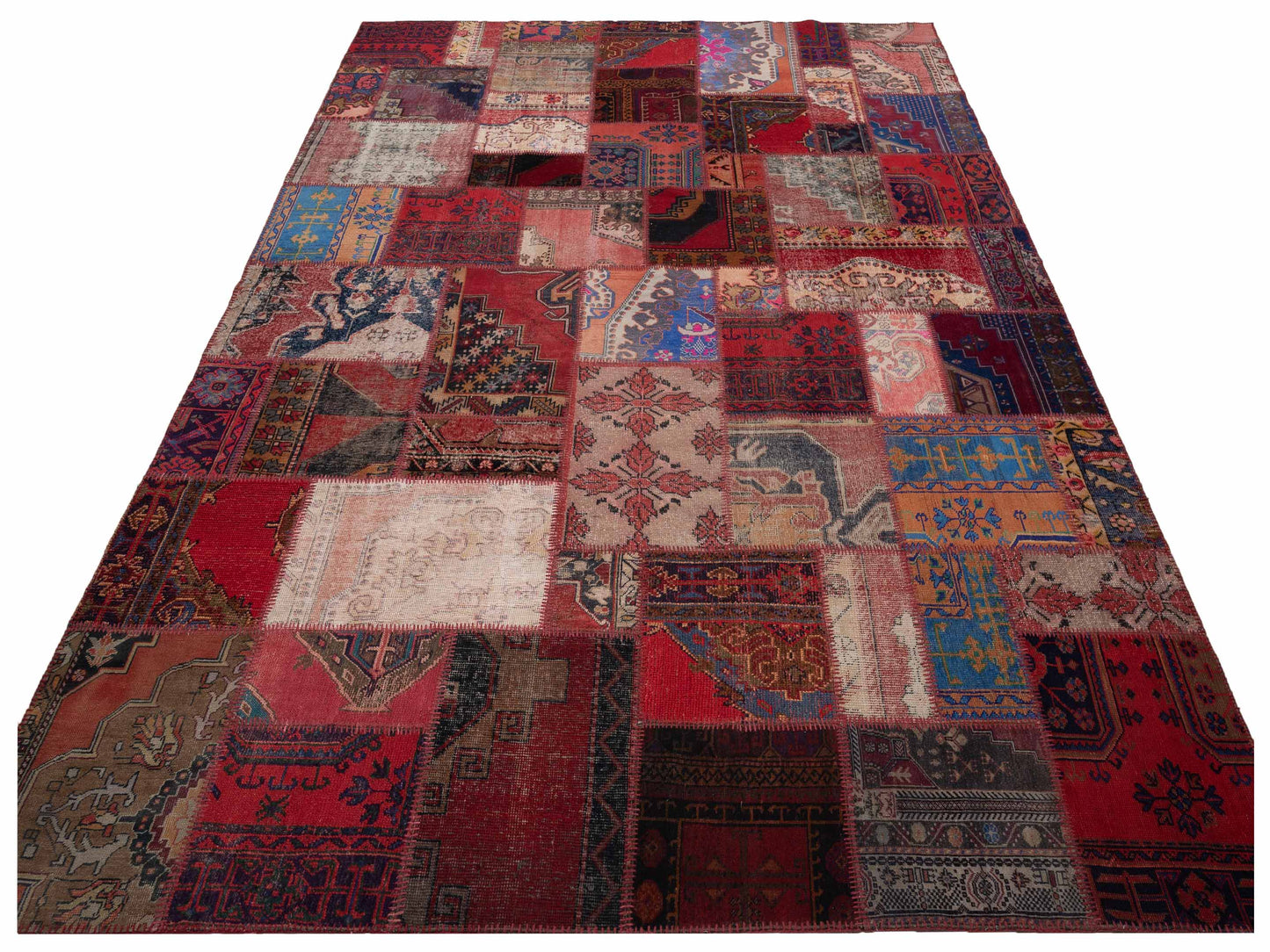 Turkish Vestige Patchwork 146048 Multi 10x13.11 Hand Knotted Rug