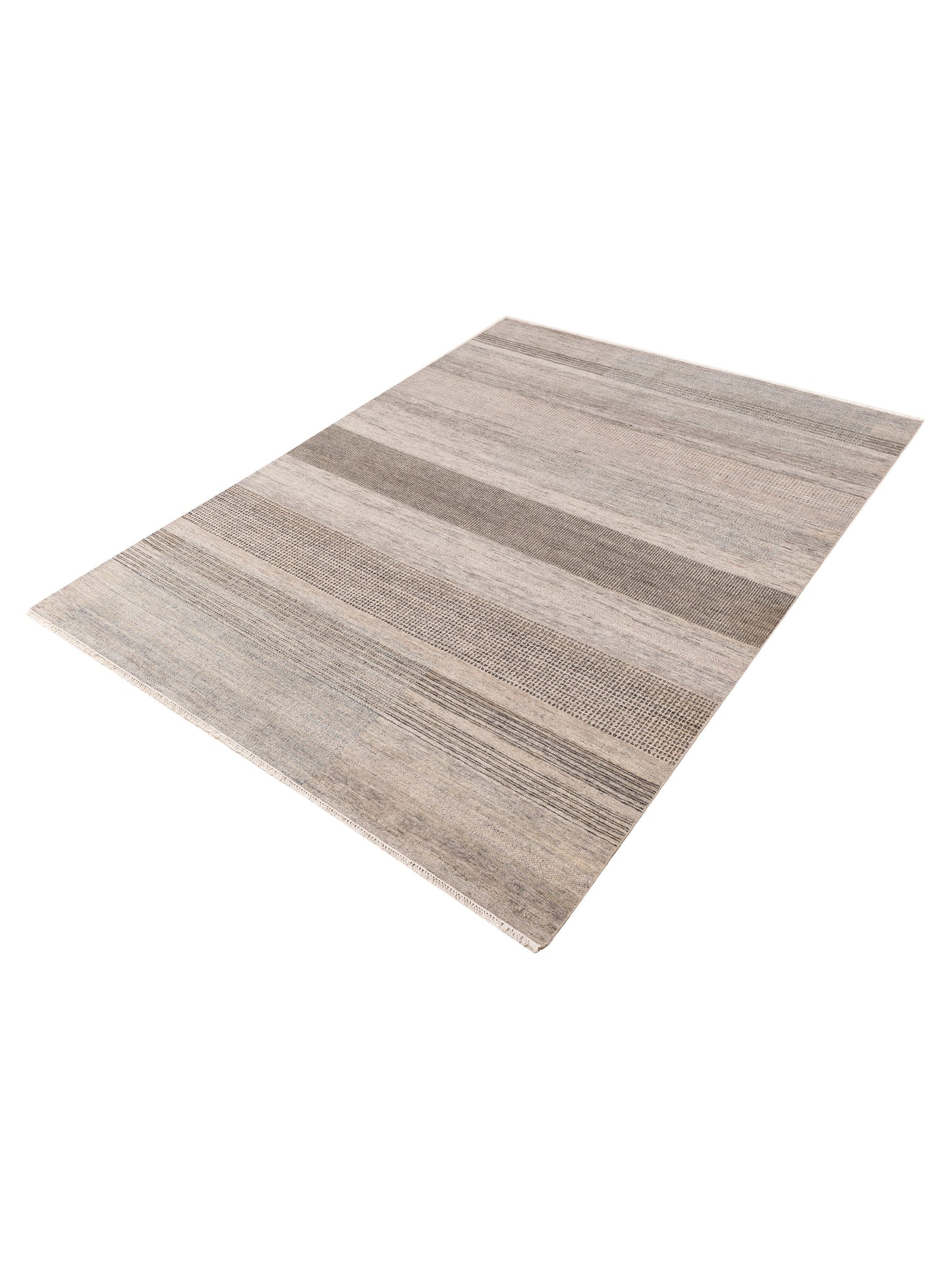 Aurore 154822 Gray Gray 9x12.1 Hand Knotted Rug