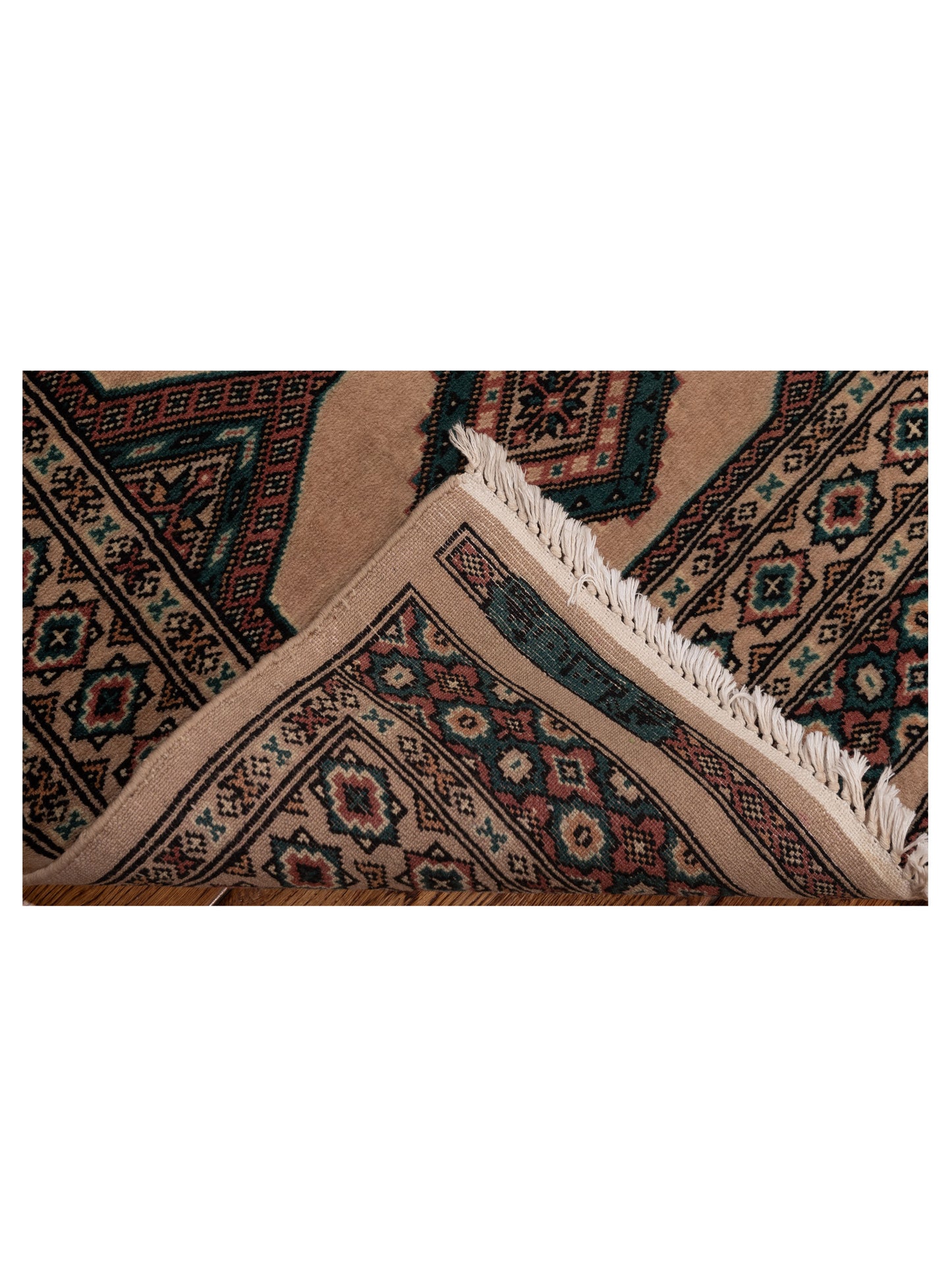 Bokhara 146614 Beige Green 2.7x4.5 Hand Knotted Rug
