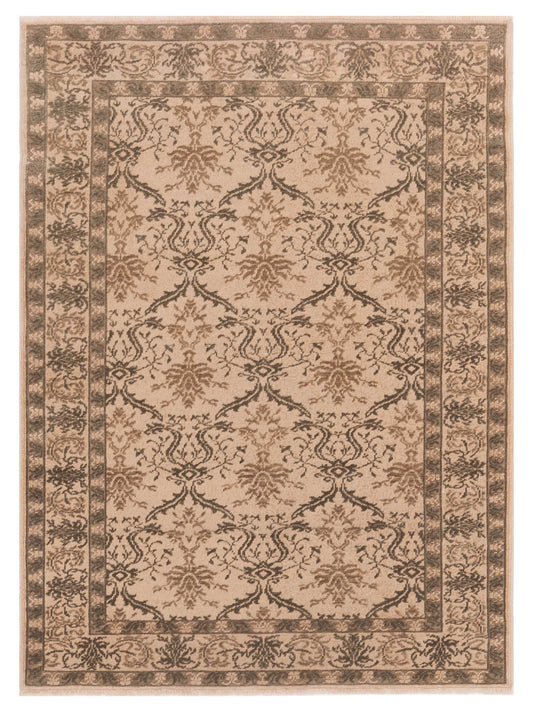 Pasha Antique Loom  Beige Green Traditional