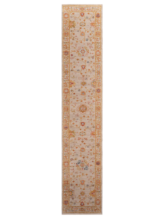 Anadol Angora Oushak  Ivory Silver Traditional
