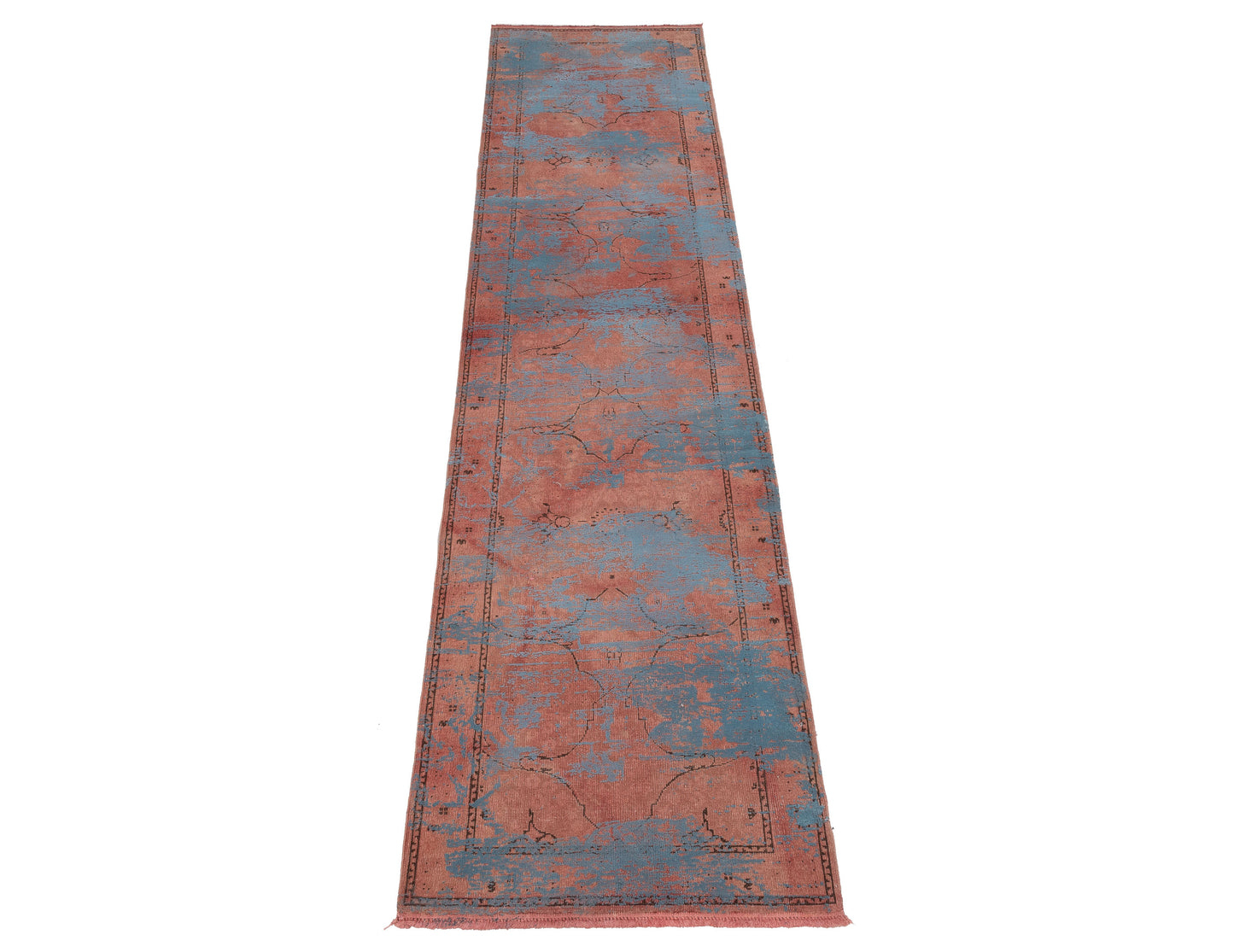 Vintage 107351 Pink 2.10x96 Hand Knotted Rug