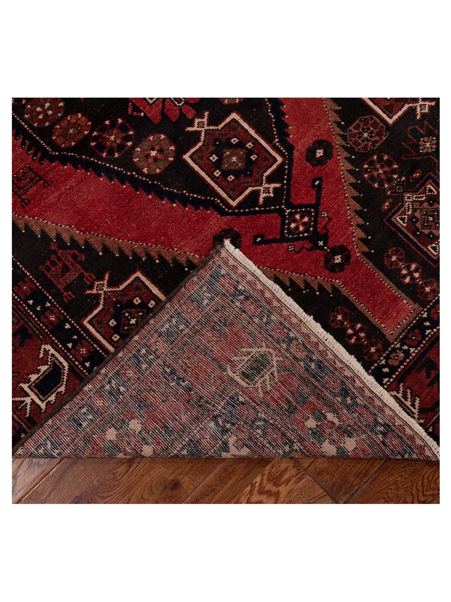 Persian 154351 Red Brown 4.6x7.8 Hand Knotted Rug