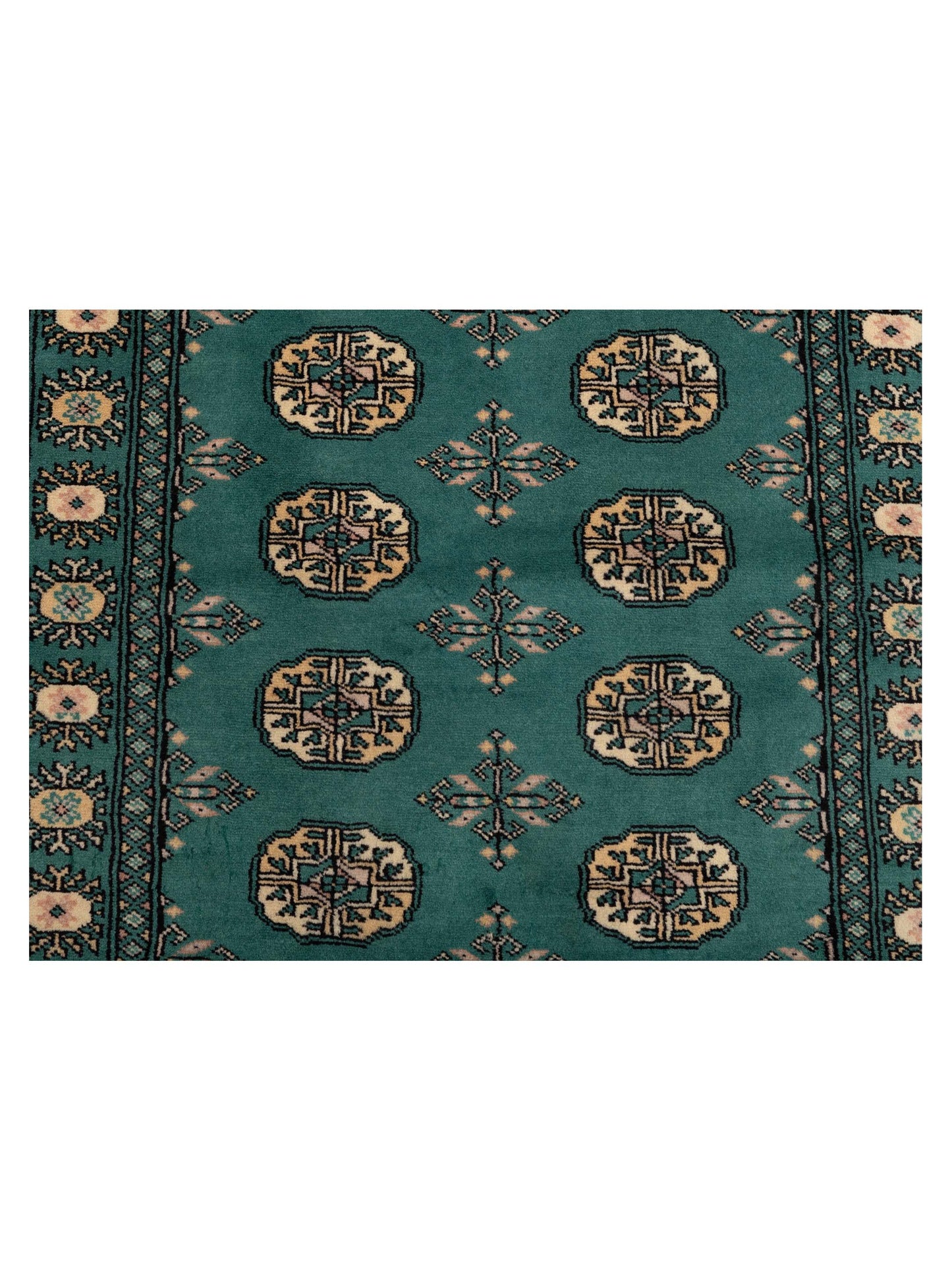 Bokhara 145567 Green 3.1x5.2 Hand Knotted Rug