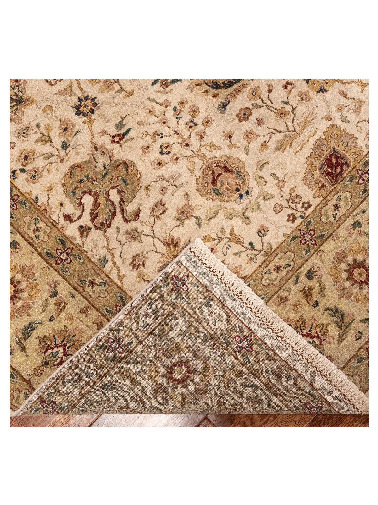 Platinum 90452 Ivory Gold 9x11.11 Hand Knotted Rug