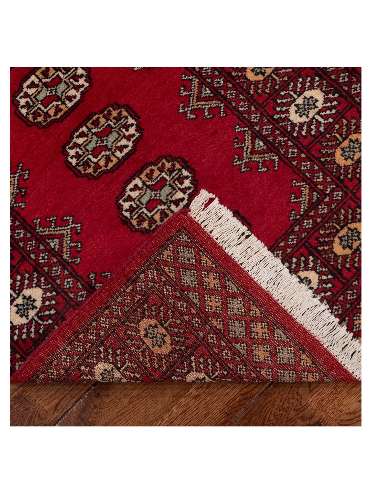 Bokhara 153412 Red Red 2.7x8 Hand Knotted Rug