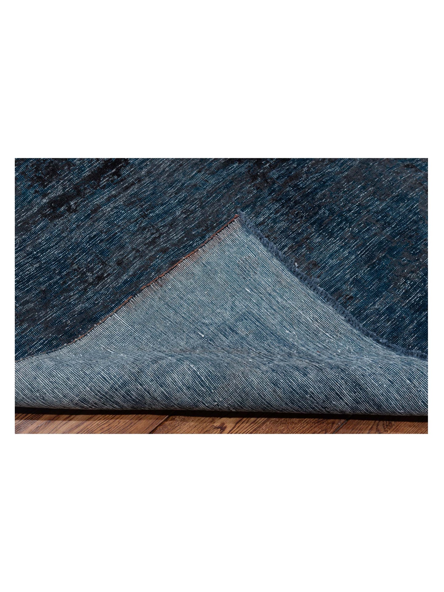 Vintage 133165 Indigo 9.10x13.7 Hand Knotted Rug