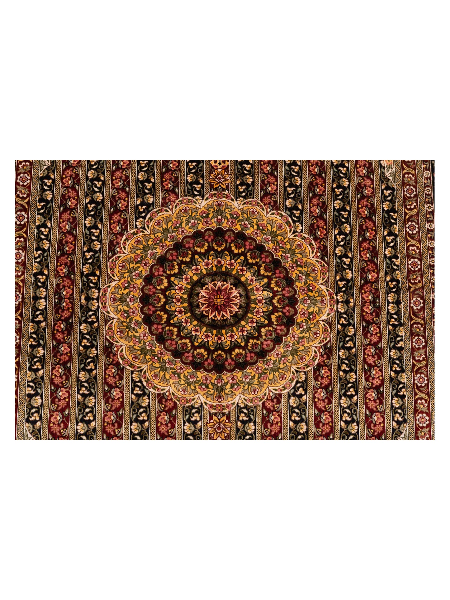Pure Silk 125321 Multi 4.1x6.1 Hand Knotted Rug