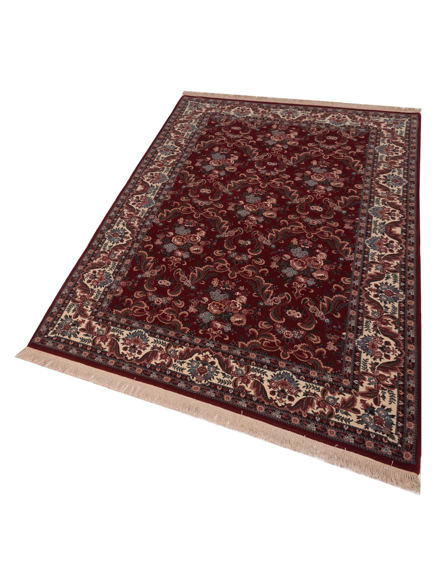 Magnolia 121099 Red Ivory 6.2x9.1 Hand Knotted Rug