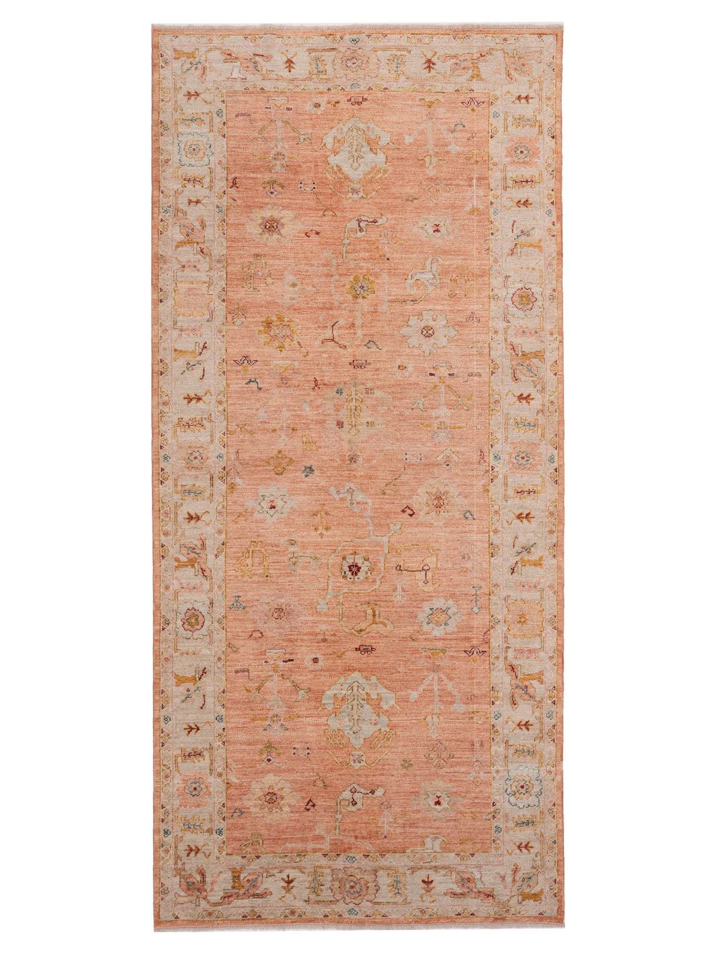 Anadol Angora Oushak  Pink Ivory Traditional