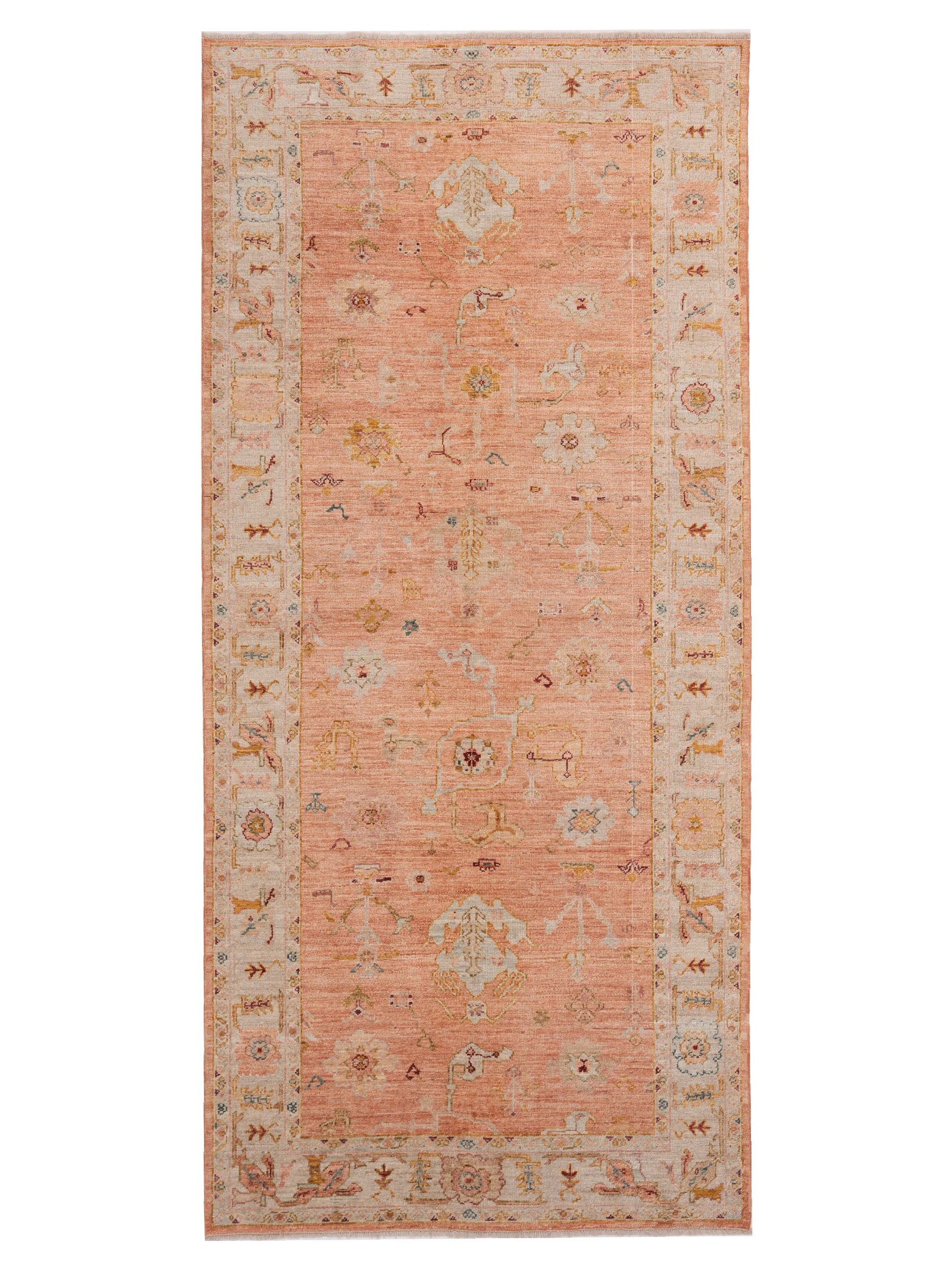 Anadol Angora Oushak  Pink Ivory Traditional