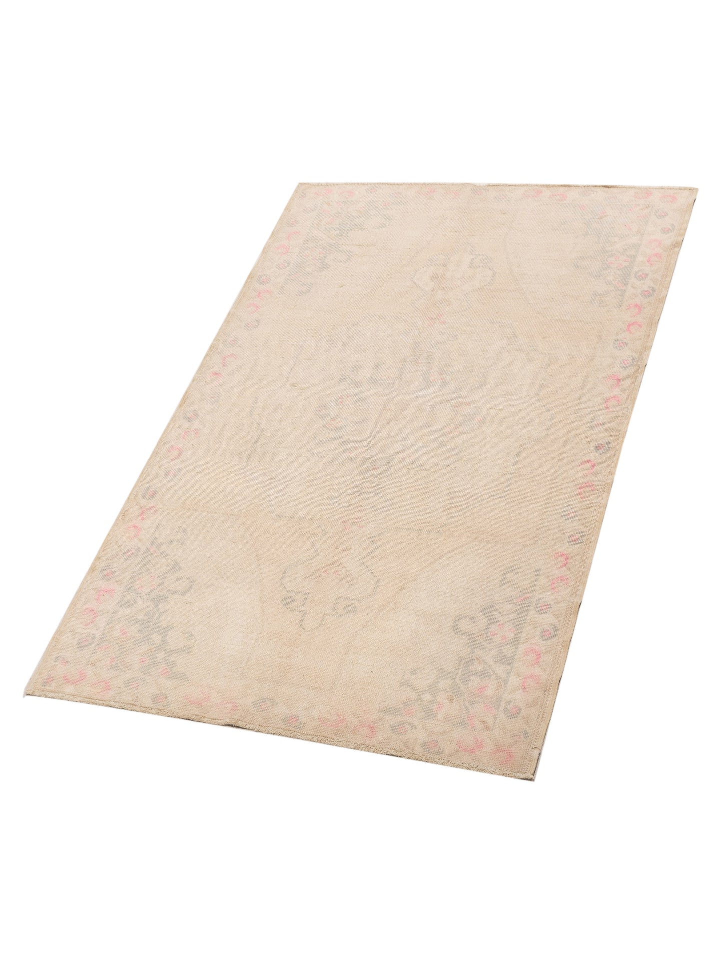 Old Anatolian 131273 Beige Green 4.6x7.2 Hand Knotted Rug