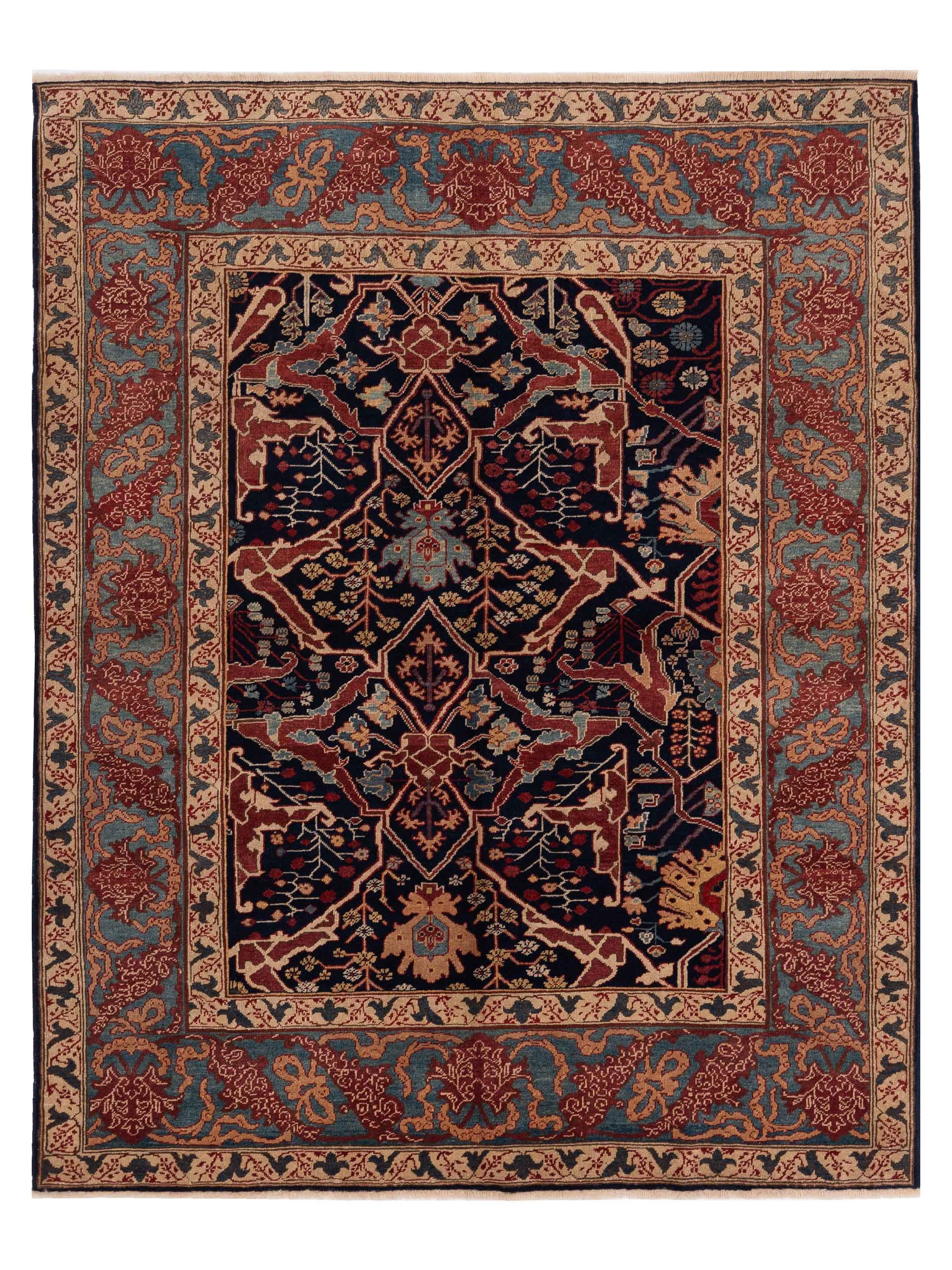 Pasha Antique Loom  Navy Blue Traditional