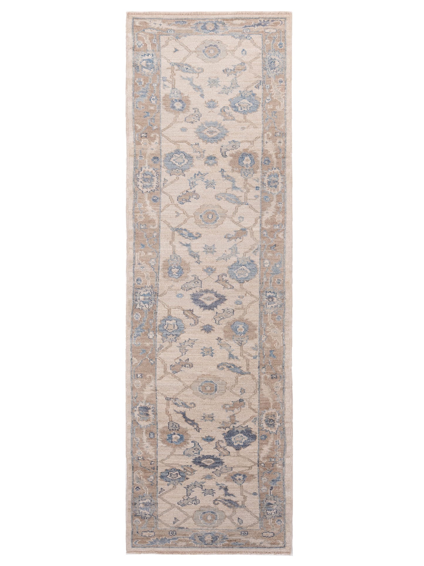 Anadol Angora Oushak  Ivory Brown Traditional