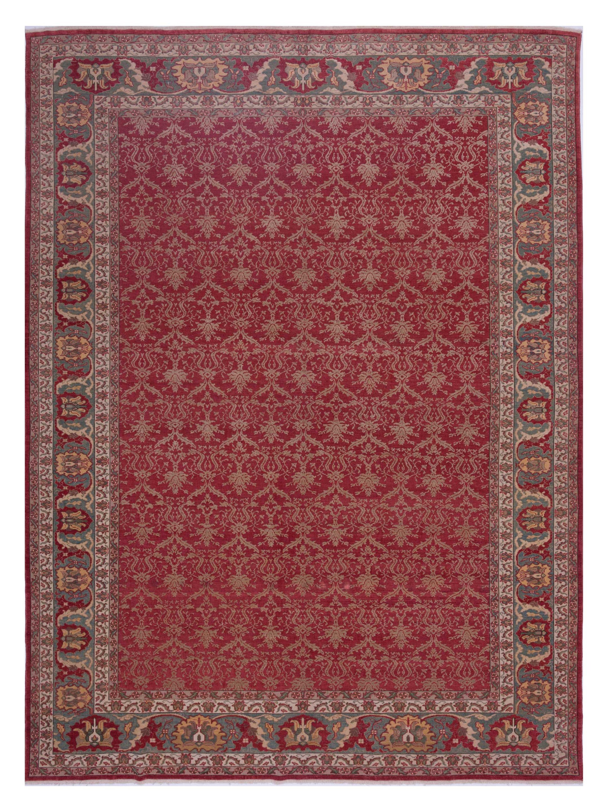 Pasha Antique Loom  Rust Sage Green Transitional