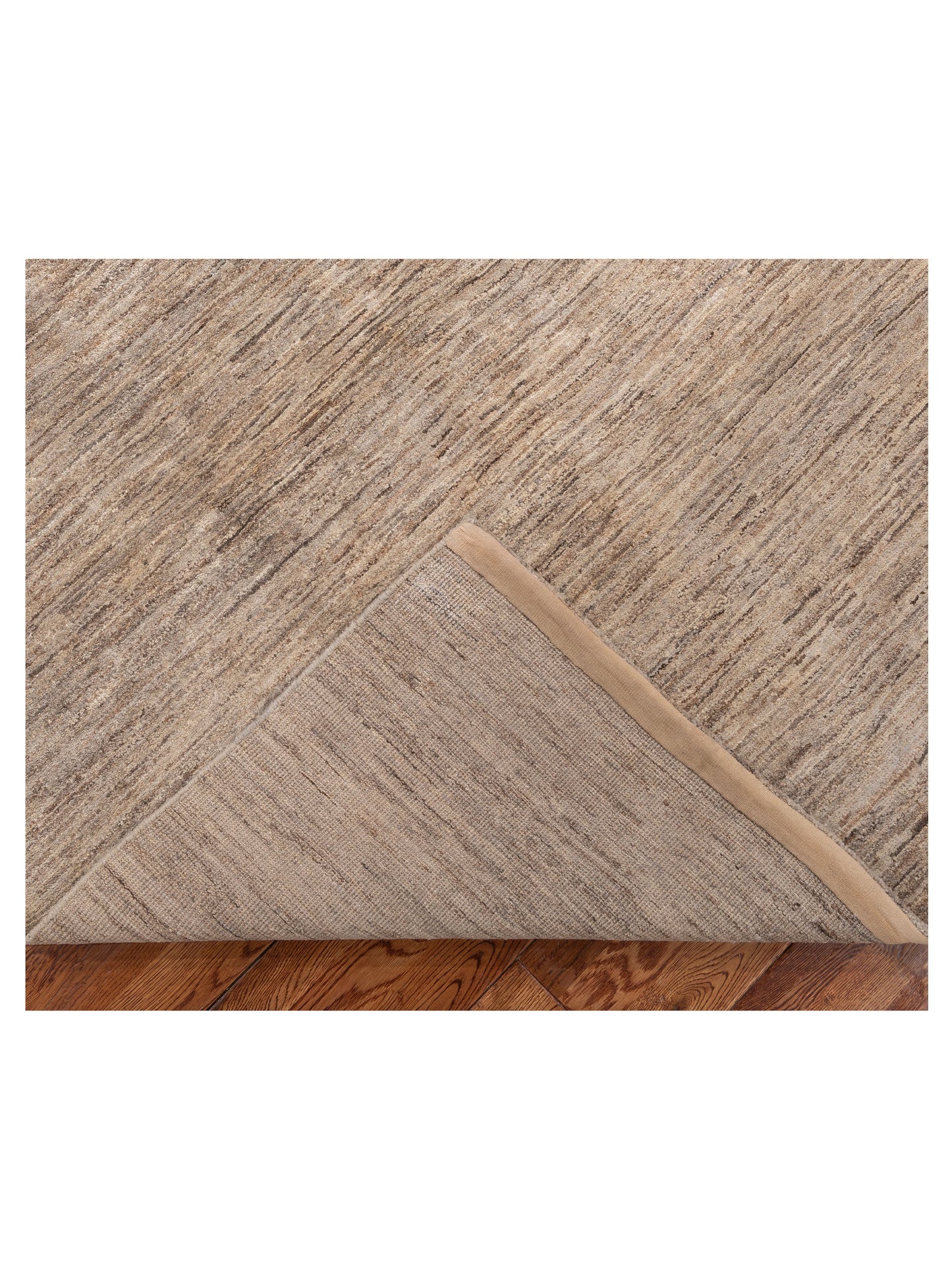 Tibetino 154024 Brown Beige 4.10x7.2 Hand Knotted Rug