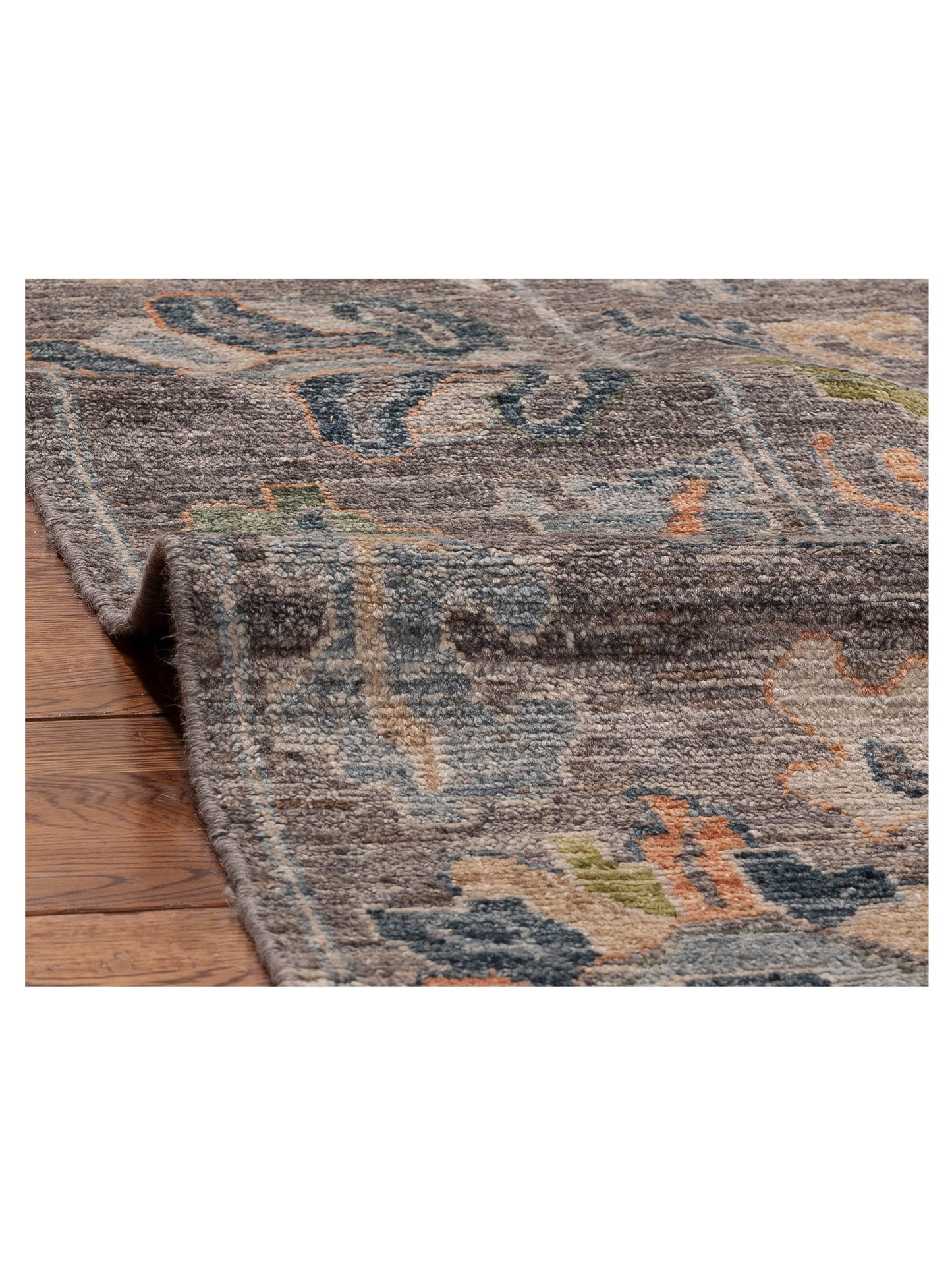 Angora Oushak 156163 Gray Gray 8x9.11 Hand Knotted Rug