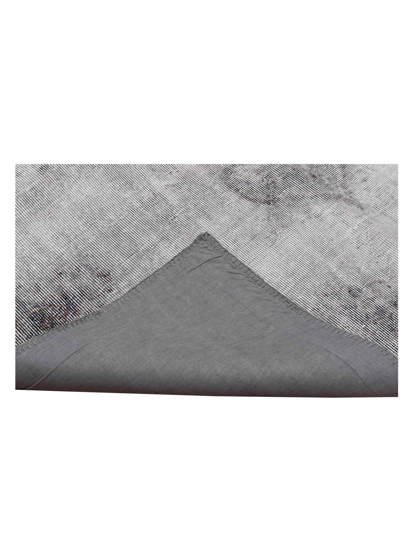 Turkish Vestige Patchwork 130946 Gray 10x13.11 Hand Knotted Rug