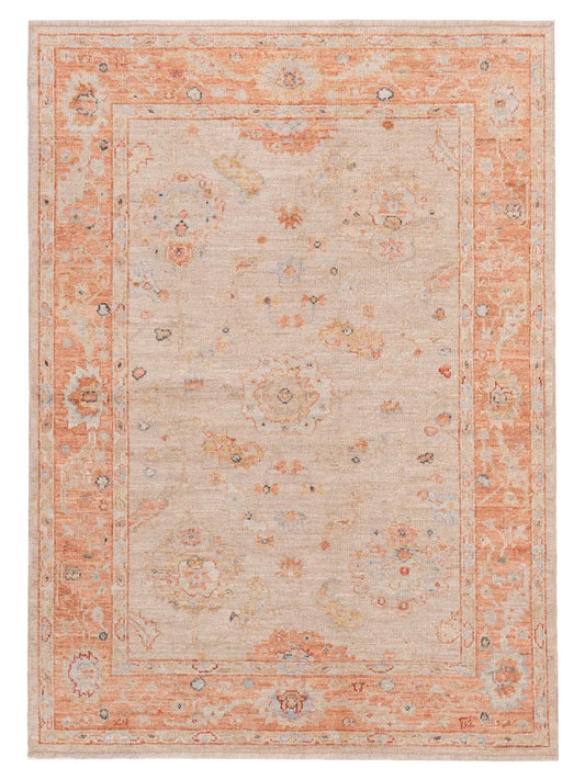 Anadol Angora Oushak  Ivory Rust Traditional
