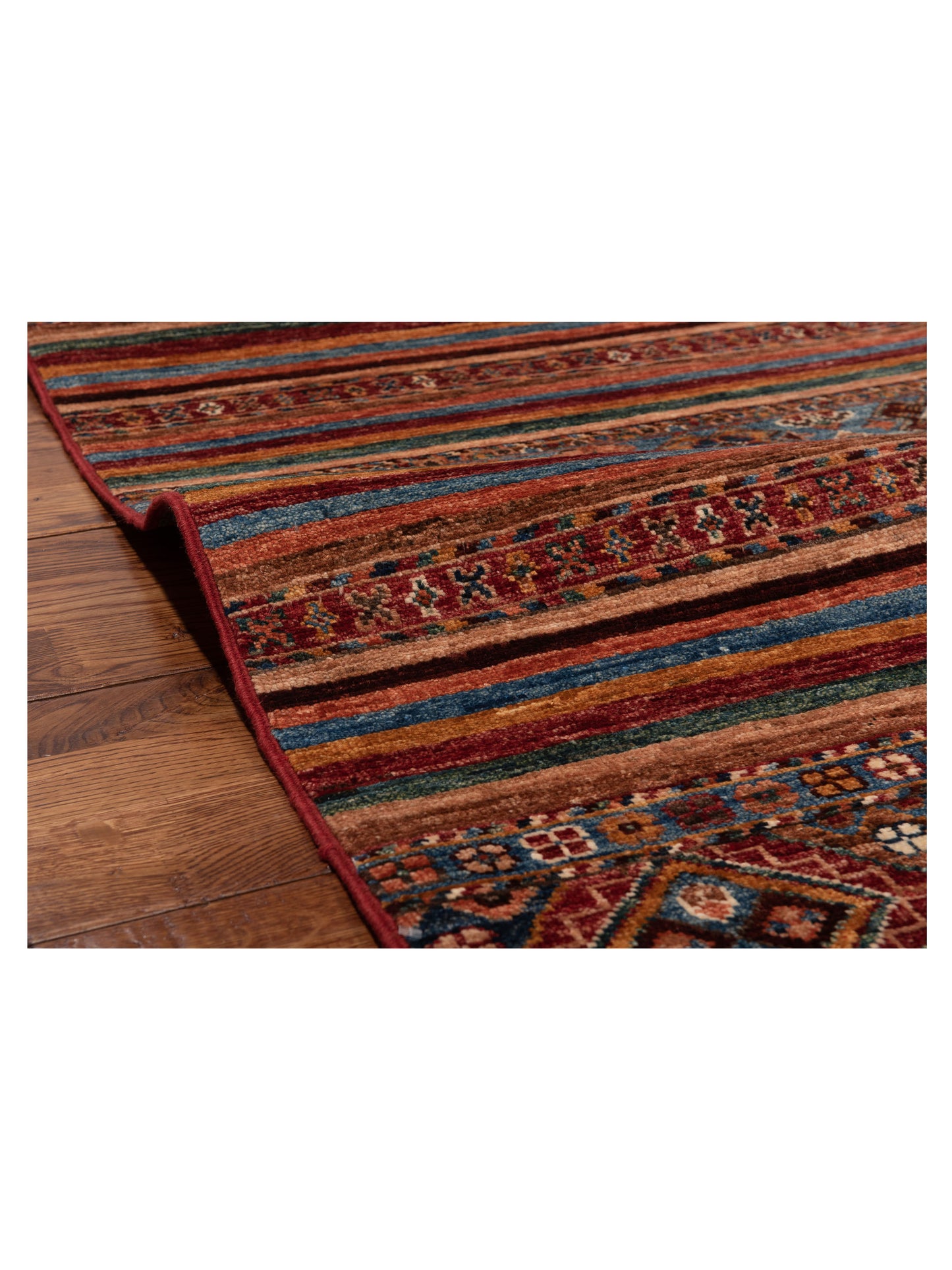 Khorjin 149081 Multi Multi 2.10x44 Hand Knotted Rug