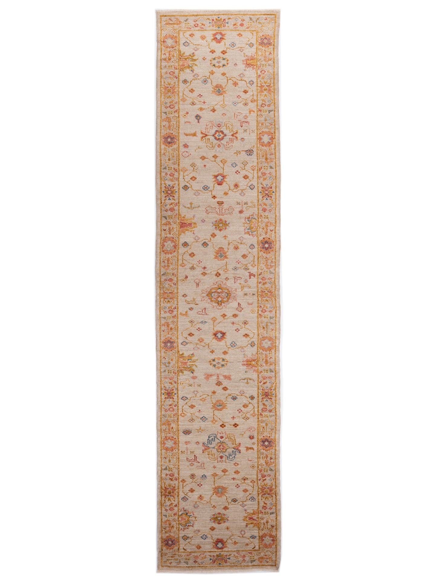 Anadol Angora Oushak  Ivory Silver Traditional