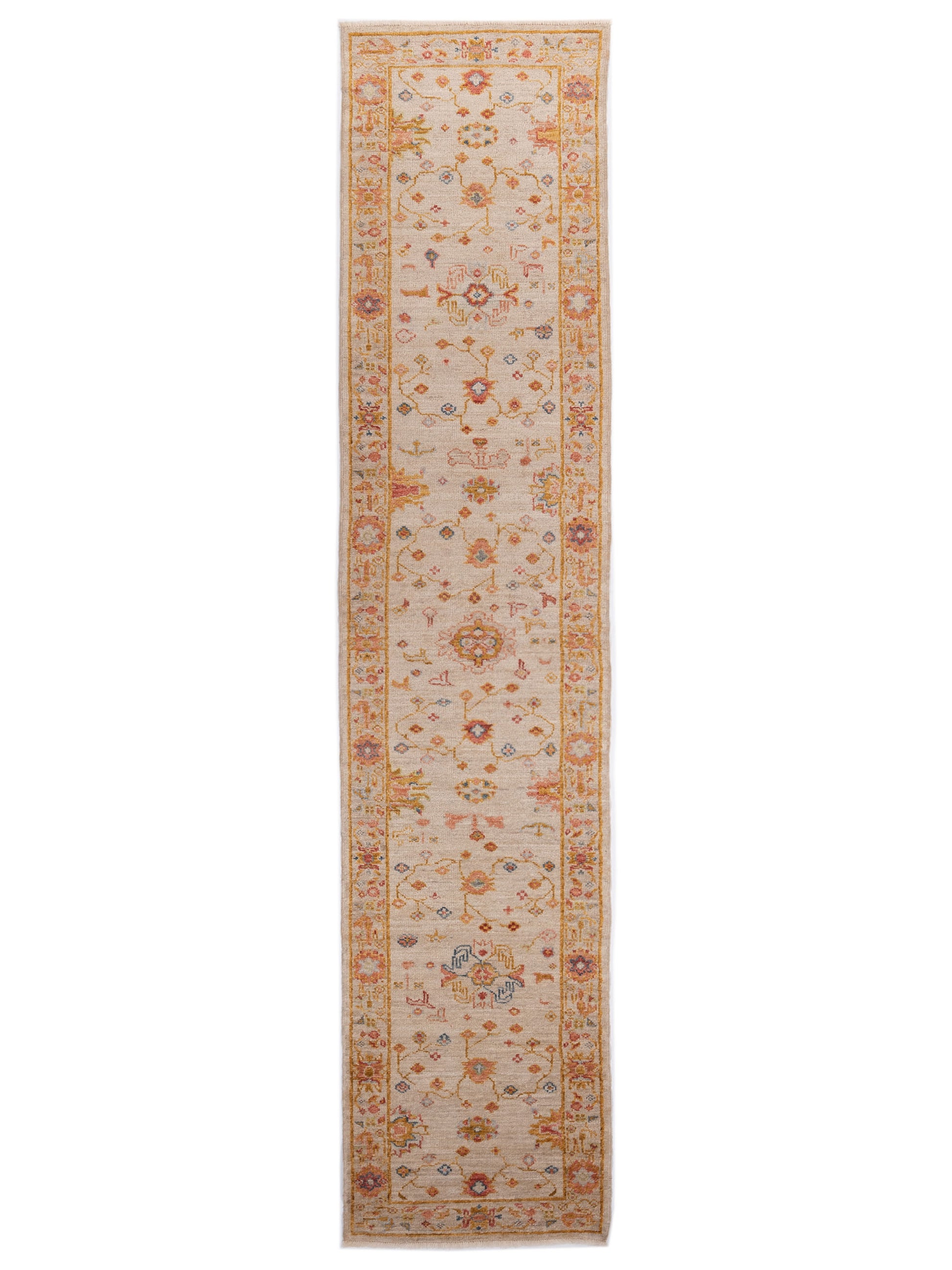 Anadol Angora Oushak  Ivory Silver Traditional
