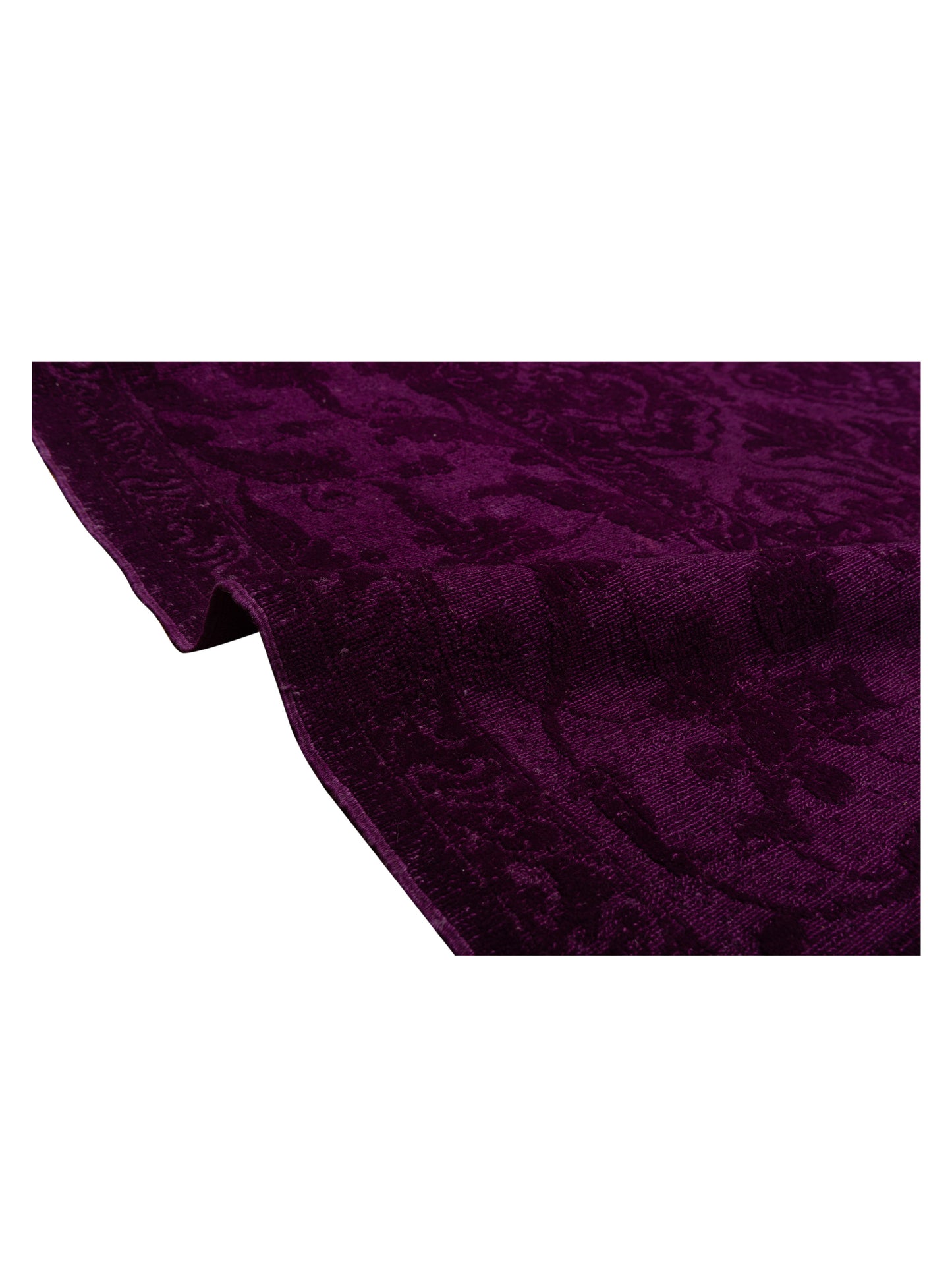 Color Bouquet 107874 Purple Purple 10.4x13.10 Hand Knotted Rug