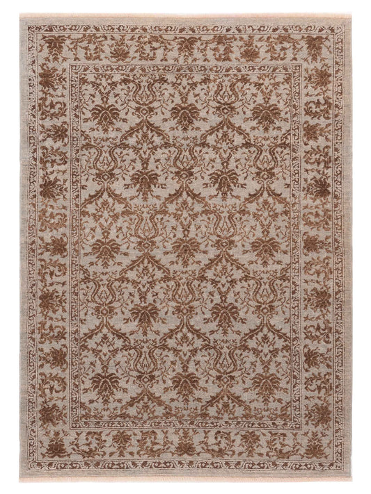 Pasha Defne  Ice Blue Dark Brown Transitional