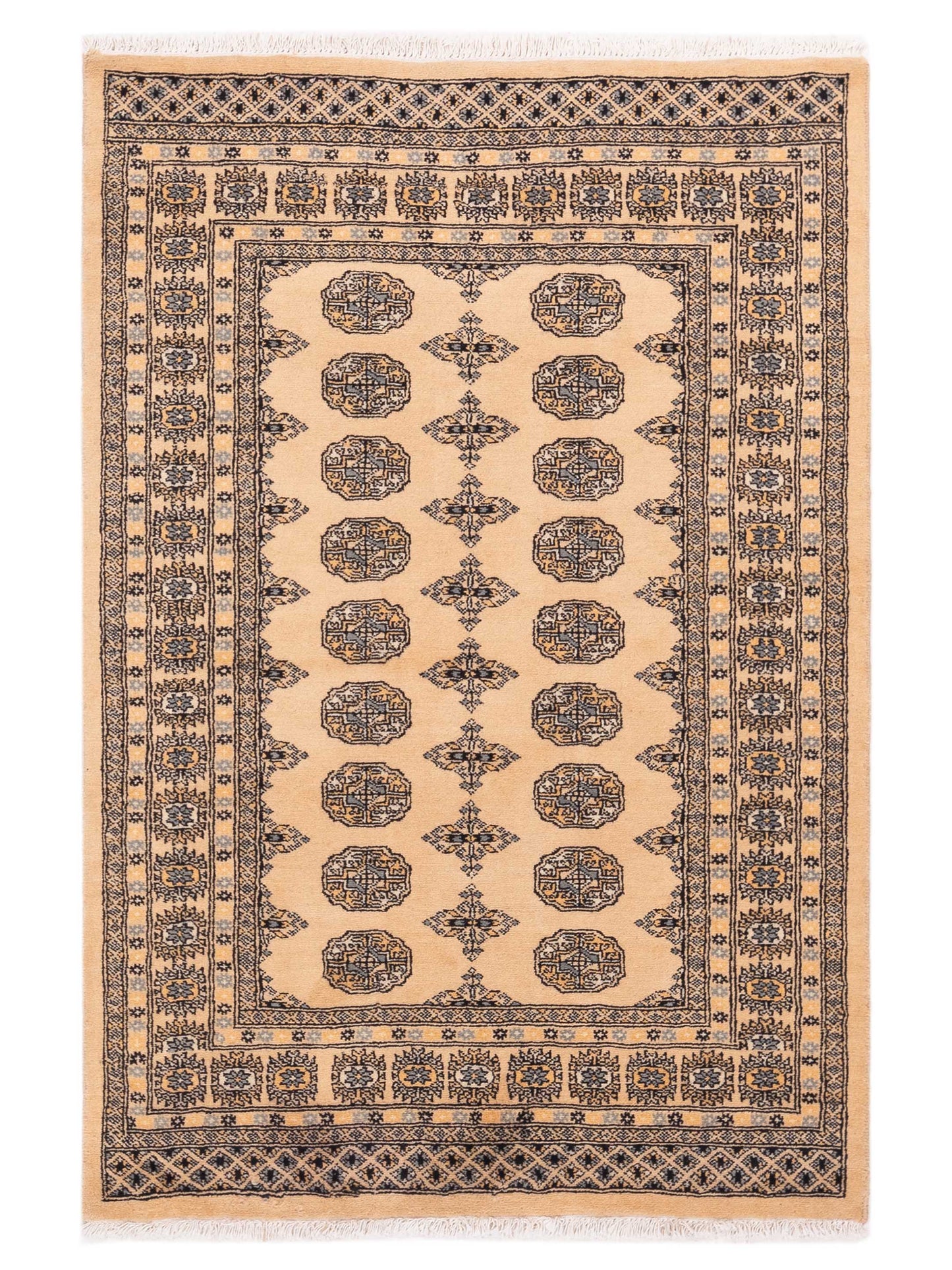 Nomad Bokhara  Beige Beige Traditional
