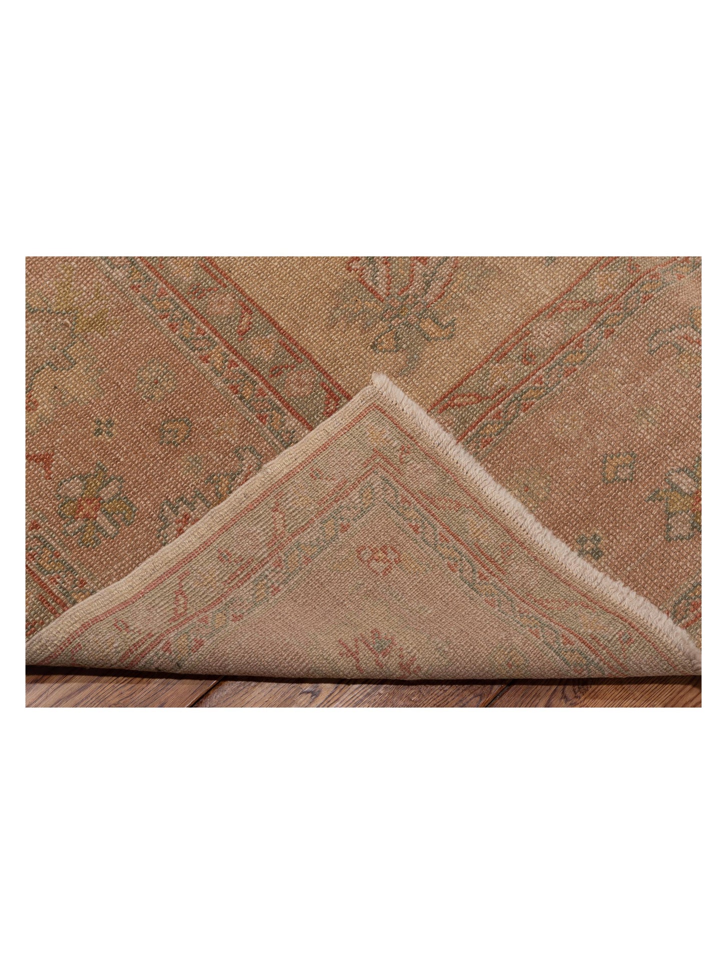 Anadol Oushak 74789 Cream Pink 8.5x10.2 Hand Knotted Rug
