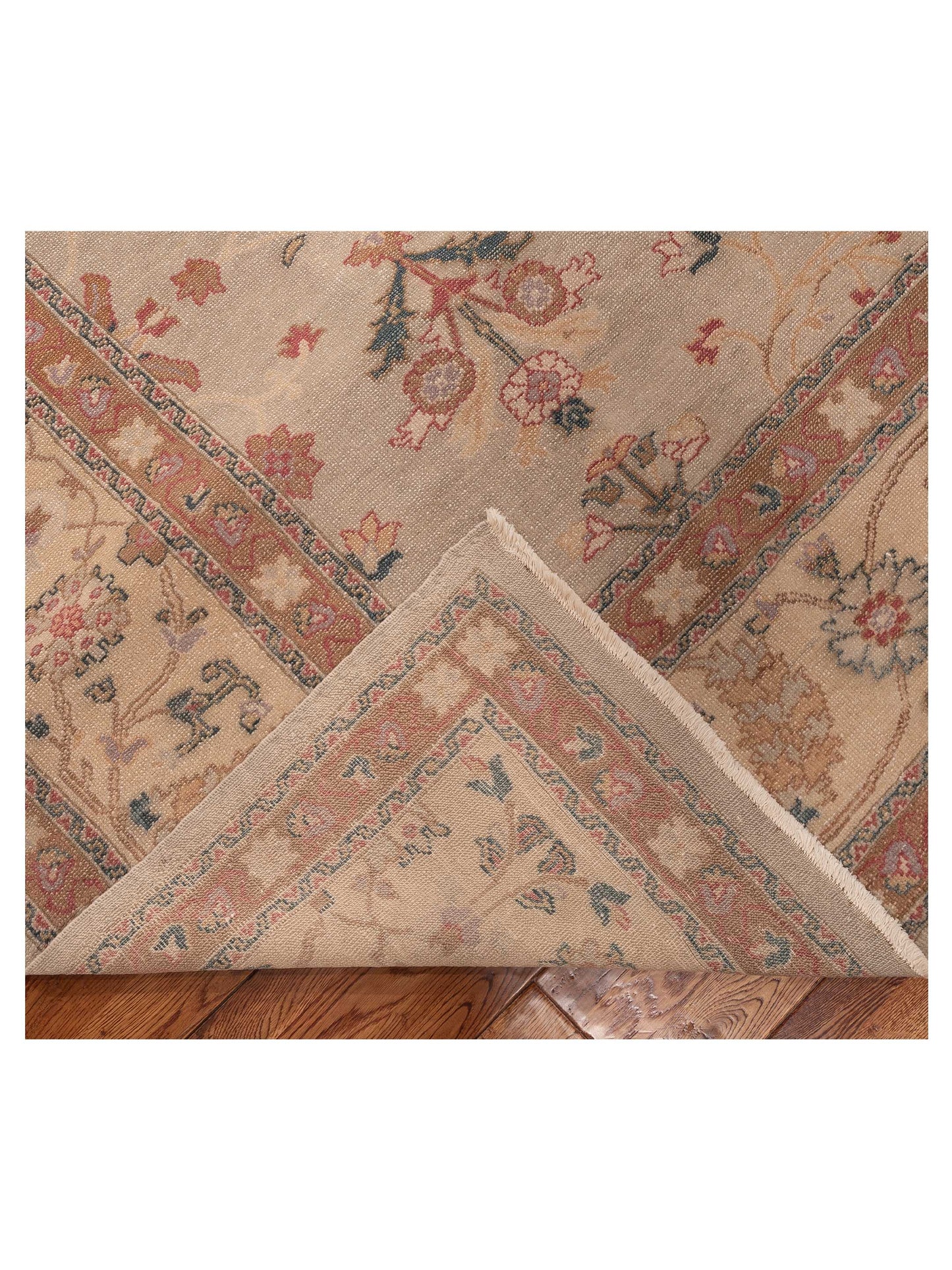 Elvan Sahil Silver Gold 10.3x12.11 Hand Knotted Rug