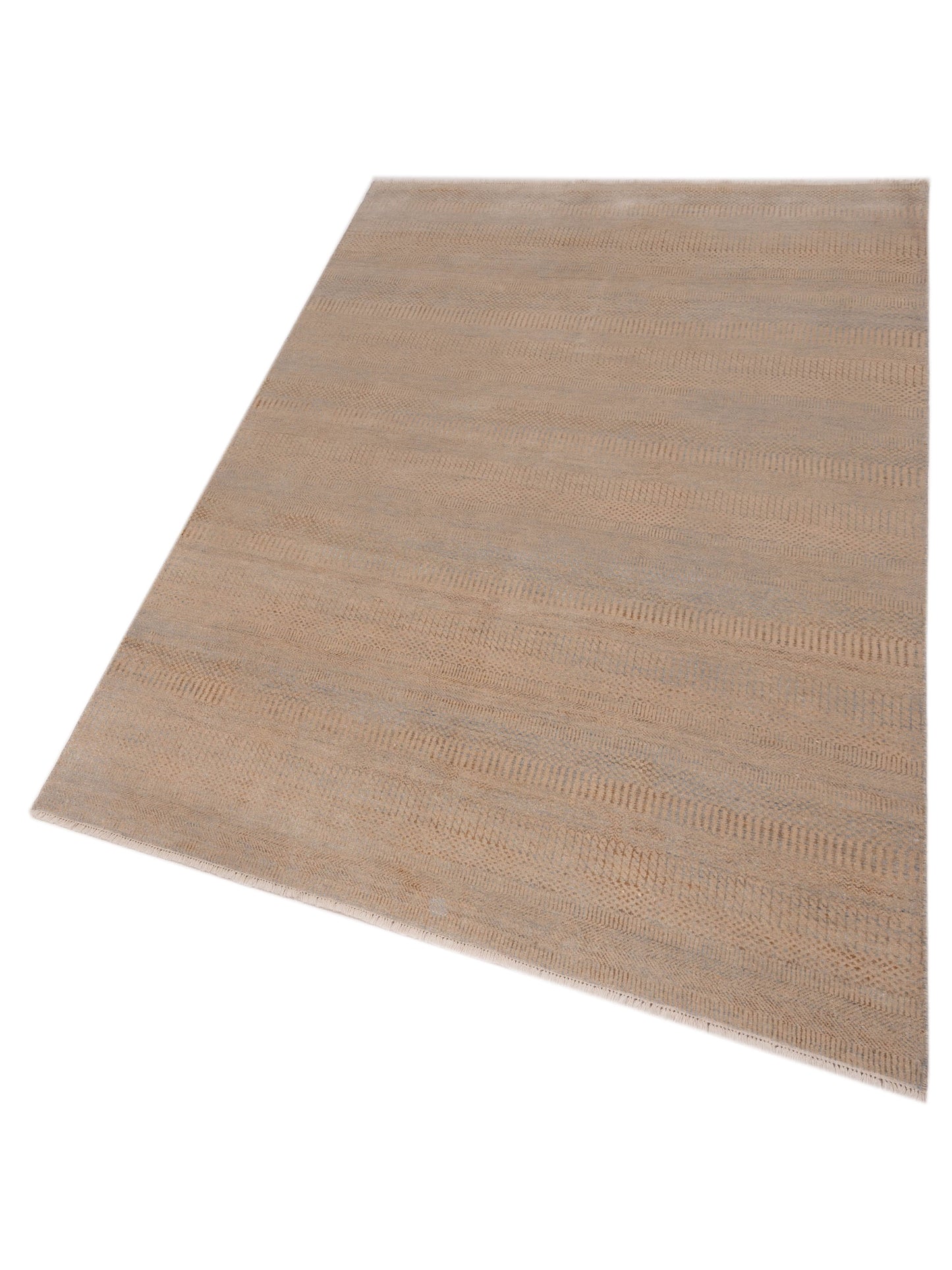 Aurore 120989 Beige Silver 6.1x9 Hand Knotted Rug