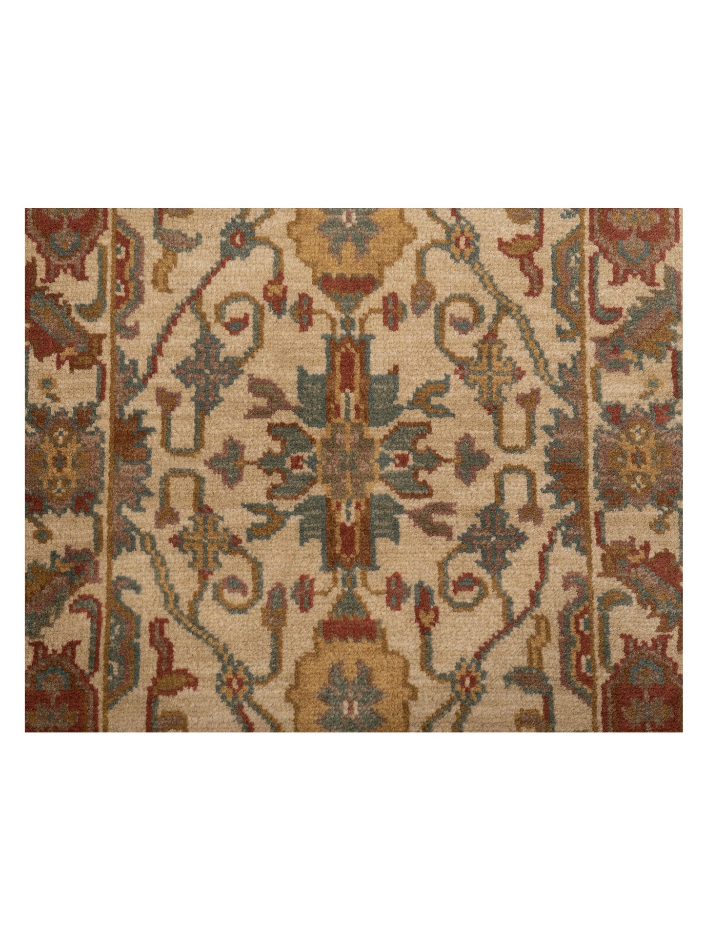 Lilac 103181 Beige Beige 2x4 Hand Knotted Rug